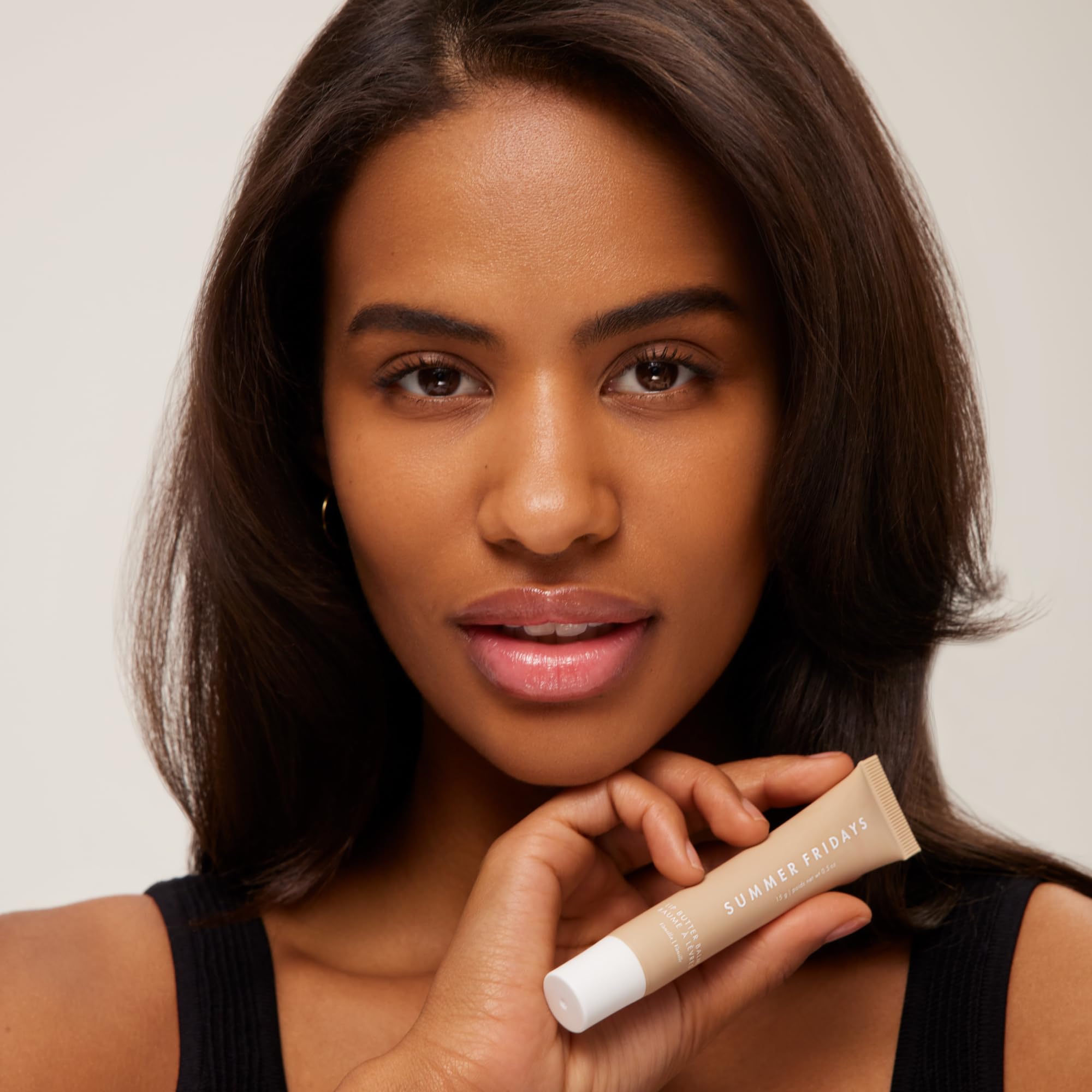 Summer Fridays Lip Butter Balm - Conditioning Lip Mask and Lip Balm for Instant Moisture, Shine and Hydration - Sheer-Tinted, Soothing Lip Care - Vanilla (.5 Oz)