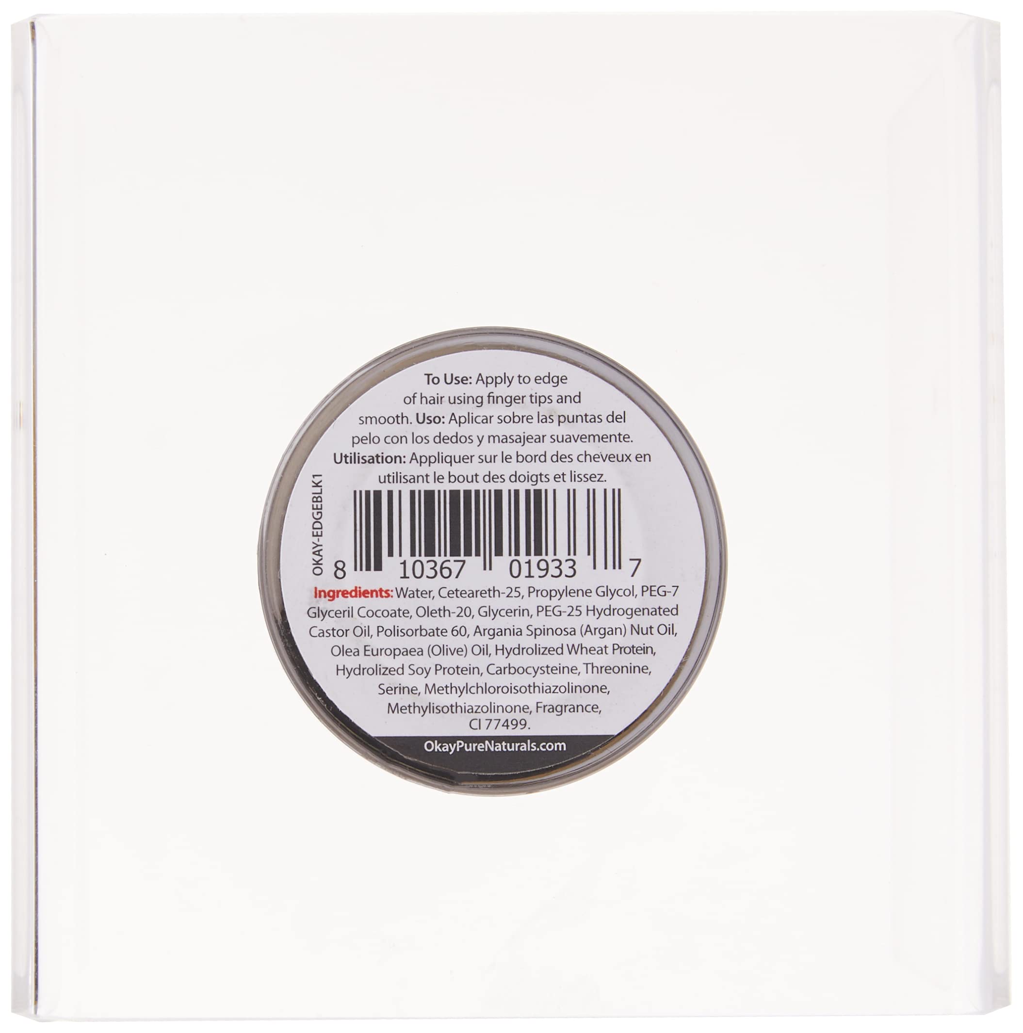 Okay Colored Edges, Black, 0.5 Ounce