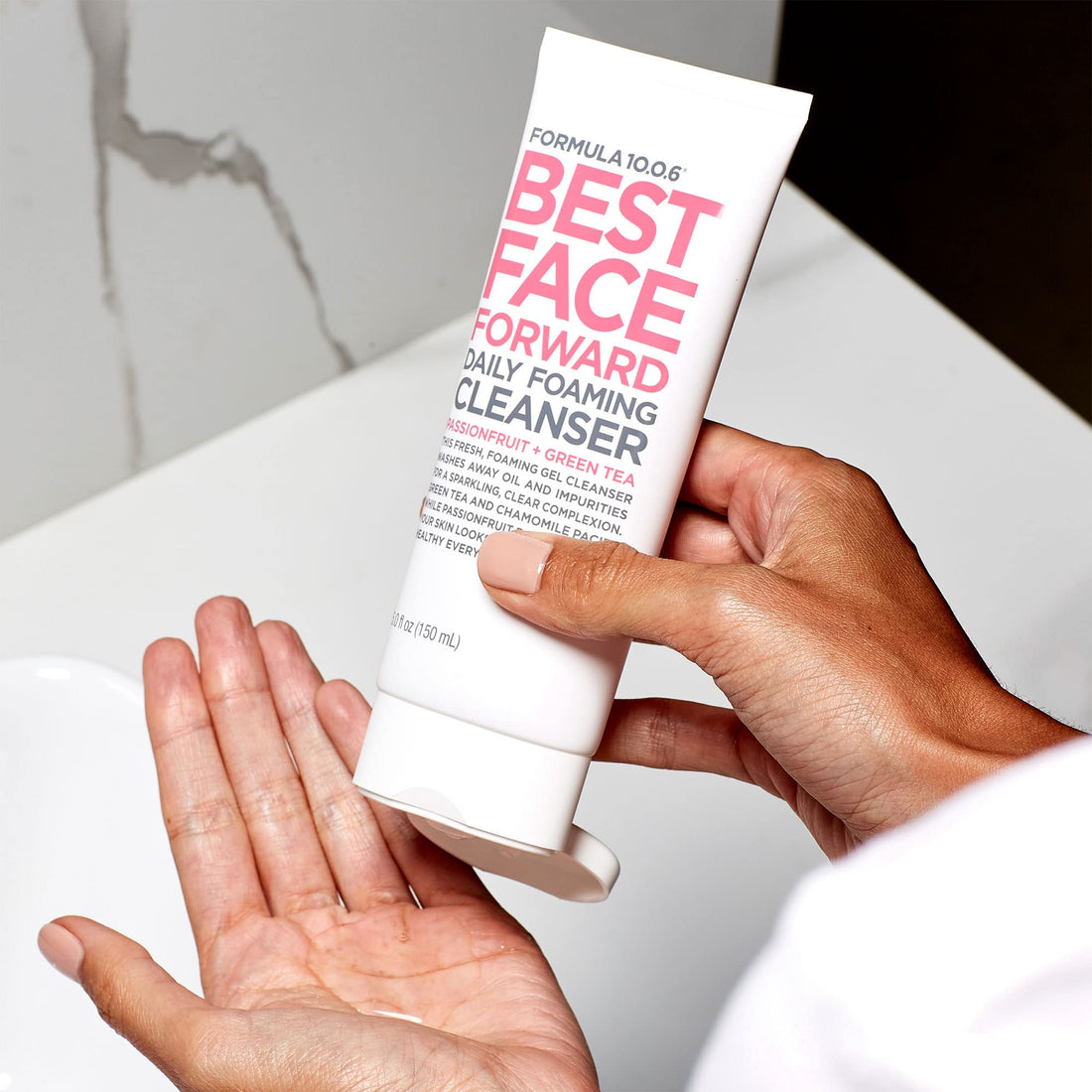 Formula 10.0.6 - Best Face Forward Daily Foaming Cleanser - Foaming Face Wash, Cleanses Face Oil, Vegan, Paraben-Free, Sulfate-Free & Cruelty-Free, 5 Fl Oz