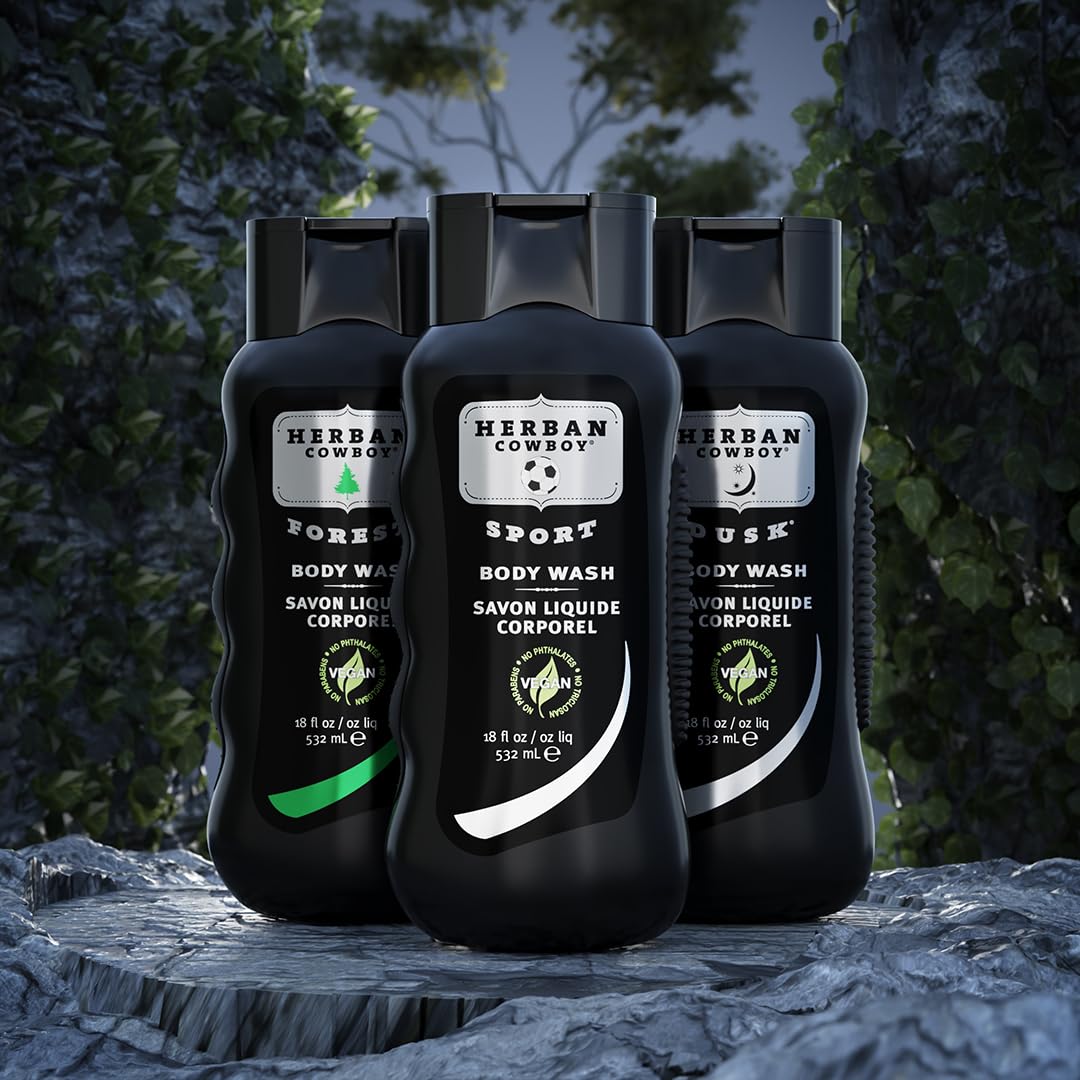 Herban Cowboy Body Wash, Dusk, 18 oz