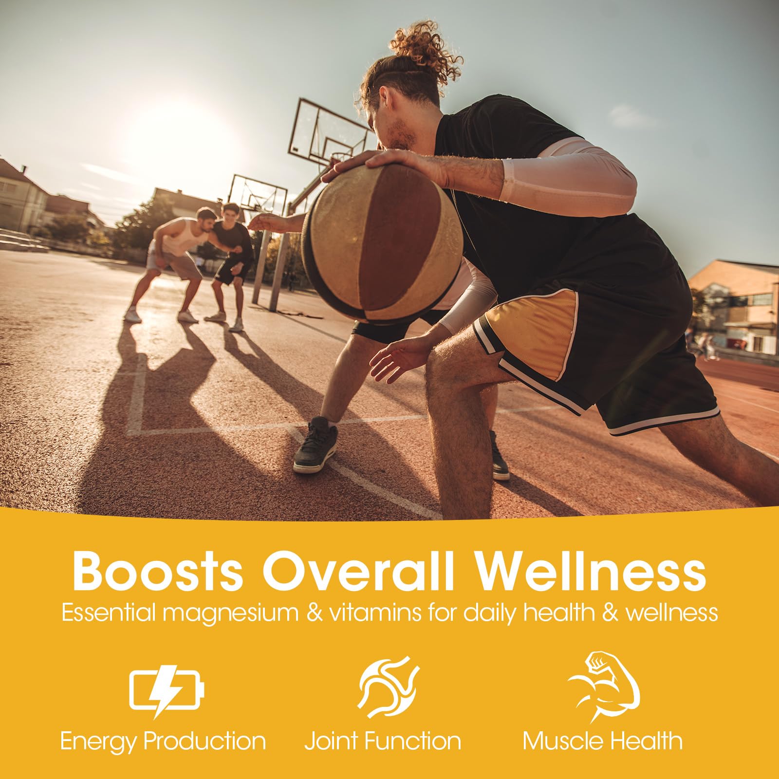 (1 Pack) Magnesium Glycinate Gummies, High-Absorption Magnesium Supplement with Calcium & Vitamins, Support Bone, Muscle, Night, Memory & Mood, Vegan, Non-GMO, 60 Counts, Pineapple Flavor