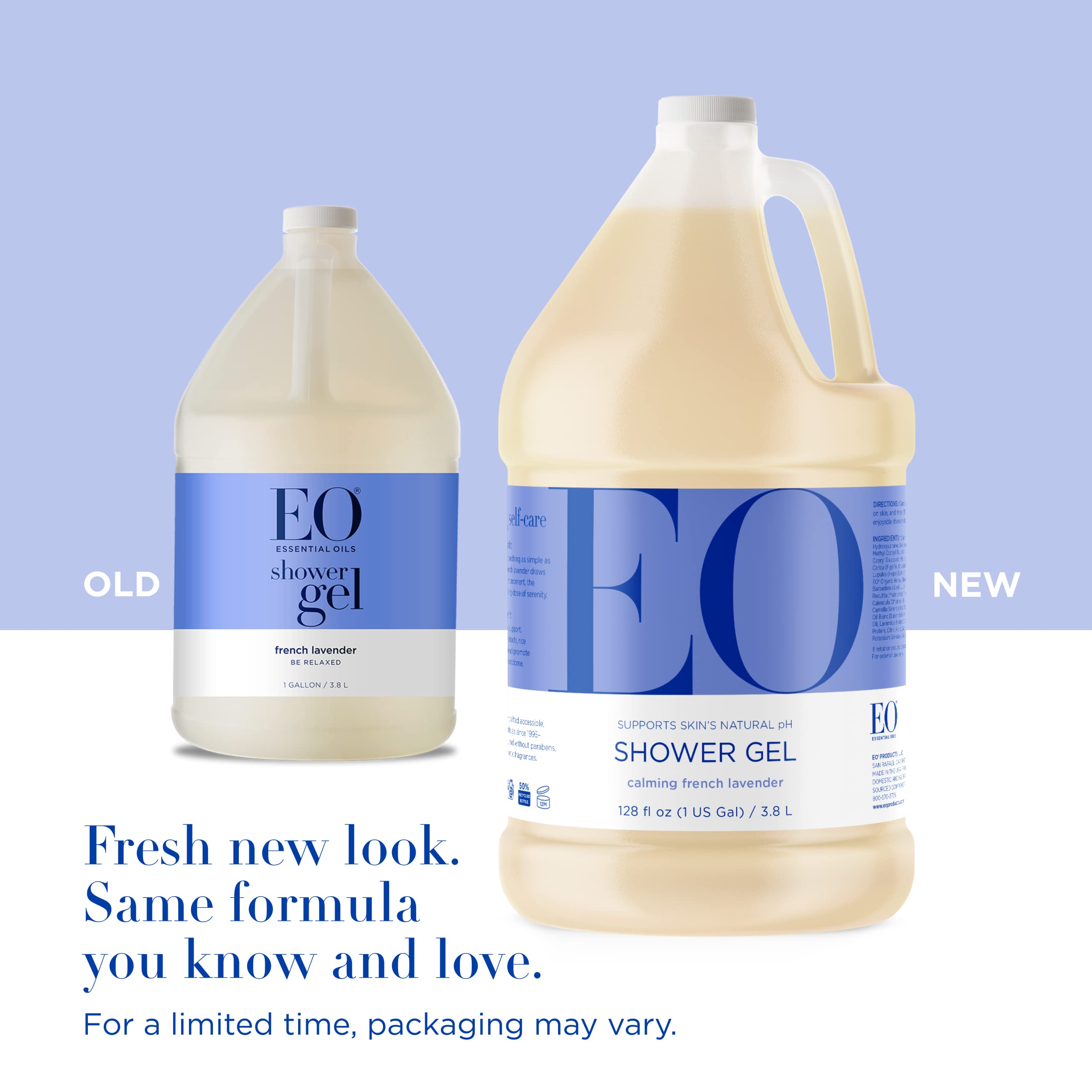 Everyone Skin Conditioning Shower Gel: French Lavender, 128 Ounce Refill