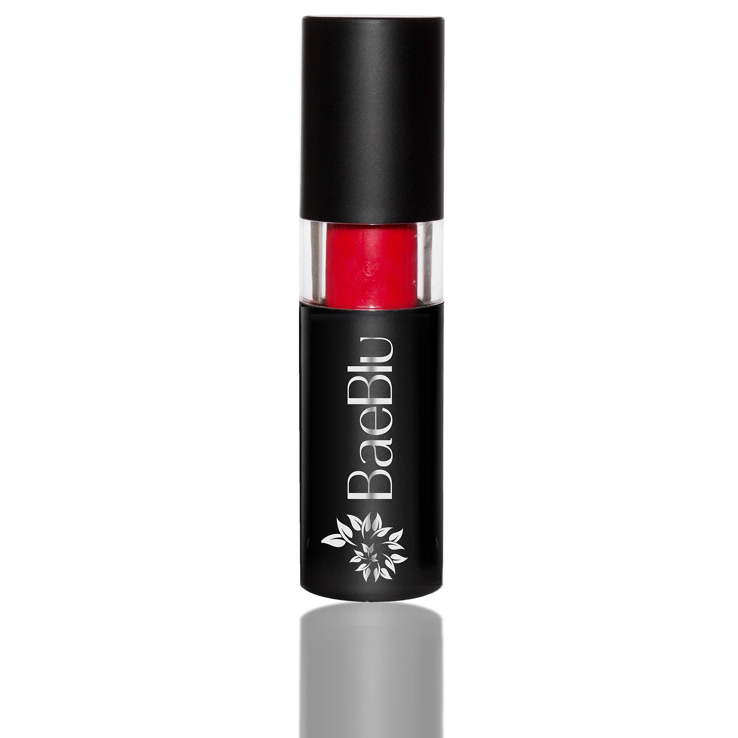 Red Wine : Best Organic 100% Natural Non-GMO Vegan Hydrating Antioxidant-Rich Lipstick, Made in USA, by BaeBlu, Red Wine