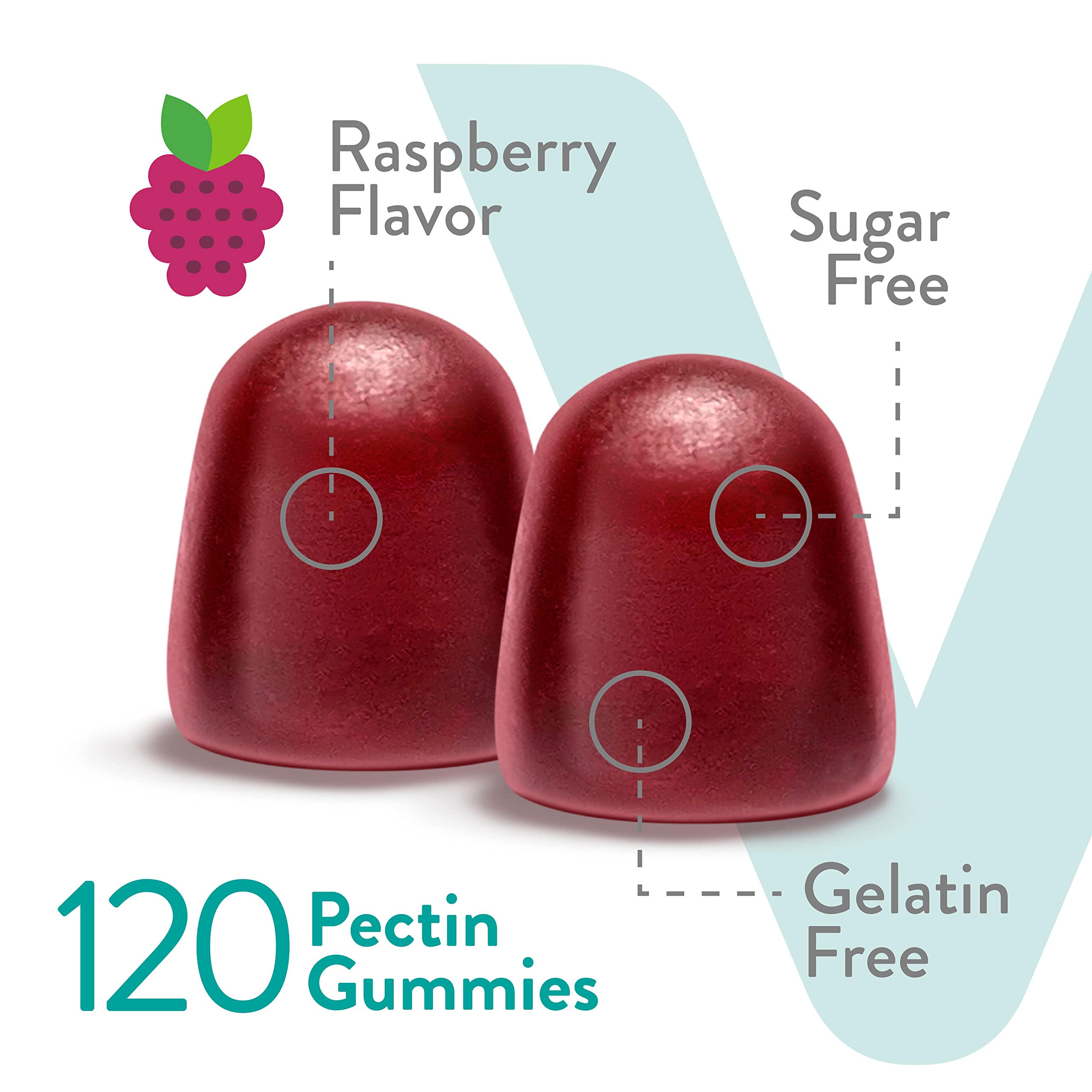 Probiotic Gummies for Women, Men & Teens, 2 Billion CFUs - Sugar Free - Immune Booster, Digestive Support, Gut Health - Vegan, Gelatin Free, GMO Free - Tasty Chewable Raspberry Flavored Gummy
