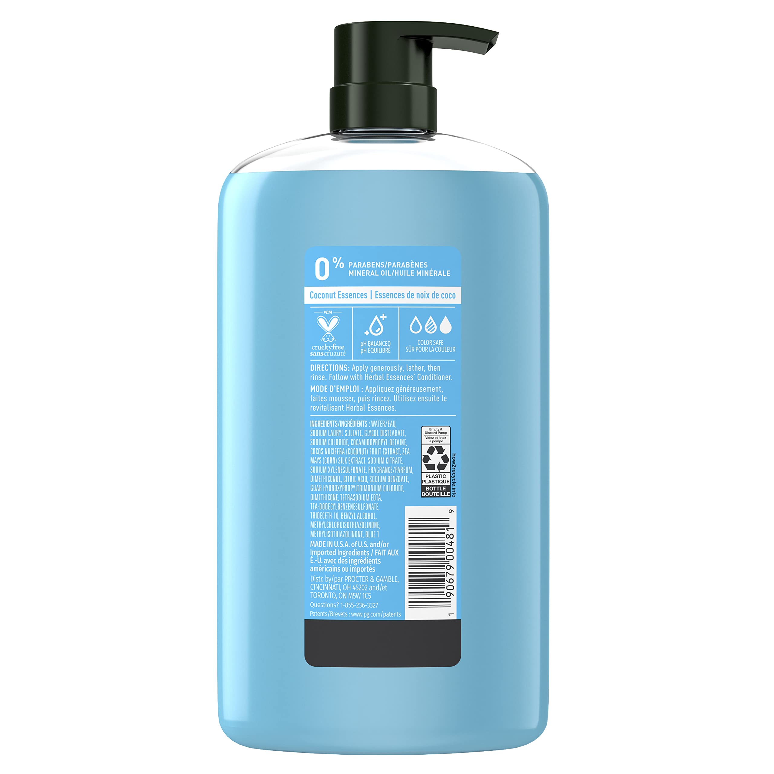 Herbal Essences Hello hydration shampoo shampooing for hair 29.2 FL OZ