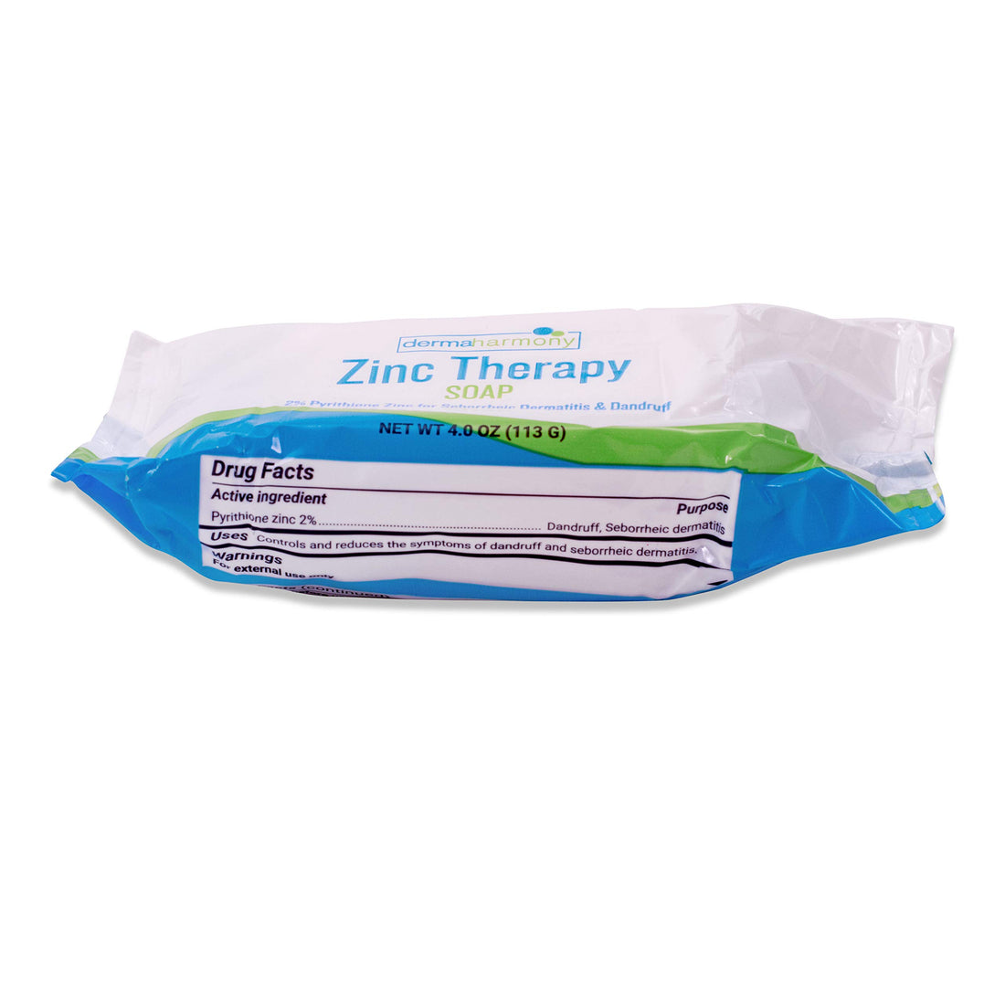 Set of 5 DermaHarmony 2% Pyrithione Zinc (ZnP) Bar Soap 4 oz - Crafted for Those with Skin Conditions - Seborrheic Dermatitis, Dandruff, etc.