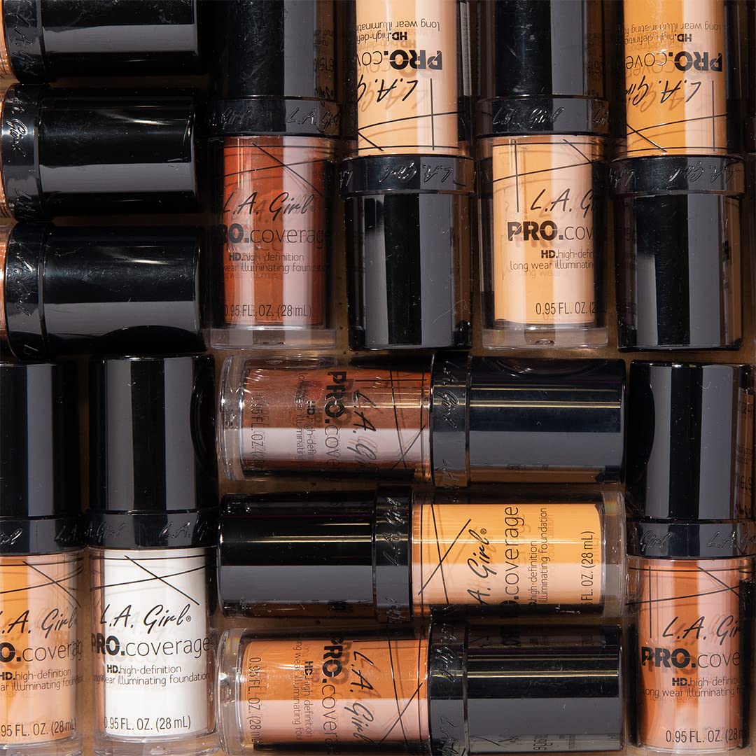 L.A. Girl Pro Coverage Liquid Foundation, Dark Chocolate, 0.95 Fl Oz