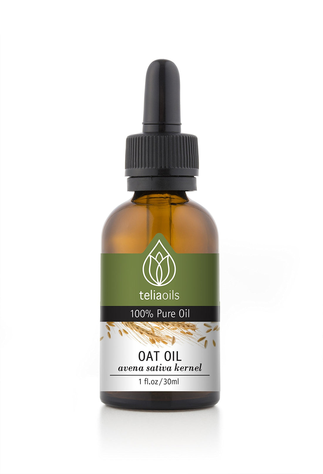 Teliaoils Oat Oil – Avena Sativa Kernel Oil – 100% Pure, Non-GMO, Vegan, Cold-Pressed, Soothing and Hydrating for Natural Skin and Hair Care 1 fl oz