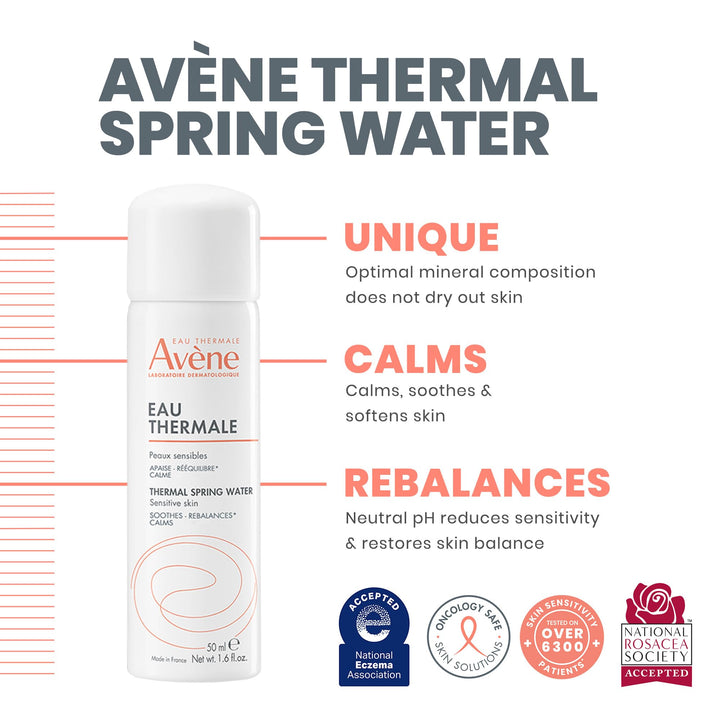 Avène Hypersensitive Skin Starter Kit, Complete Hypersensitive Skin Care Routine, Cream, Cleanser, and Spray