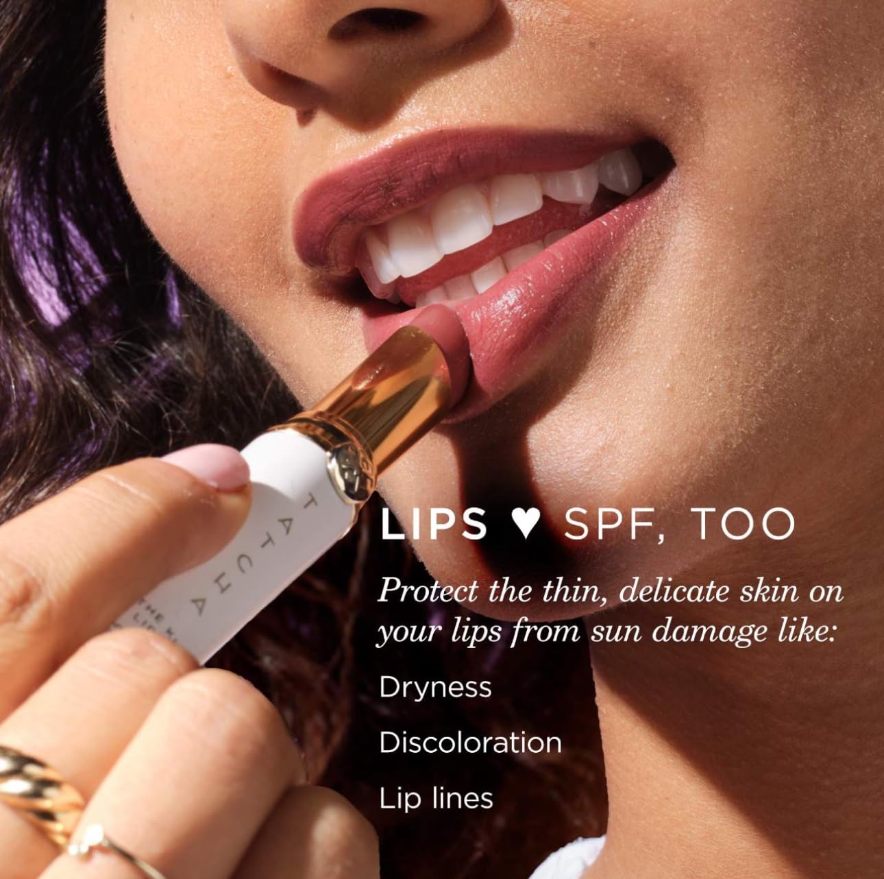 The Kissu Lip Tint SPF 25 - Plum Blossom | Hydrating Tinted Lip Sunscreen, 0.14 oz