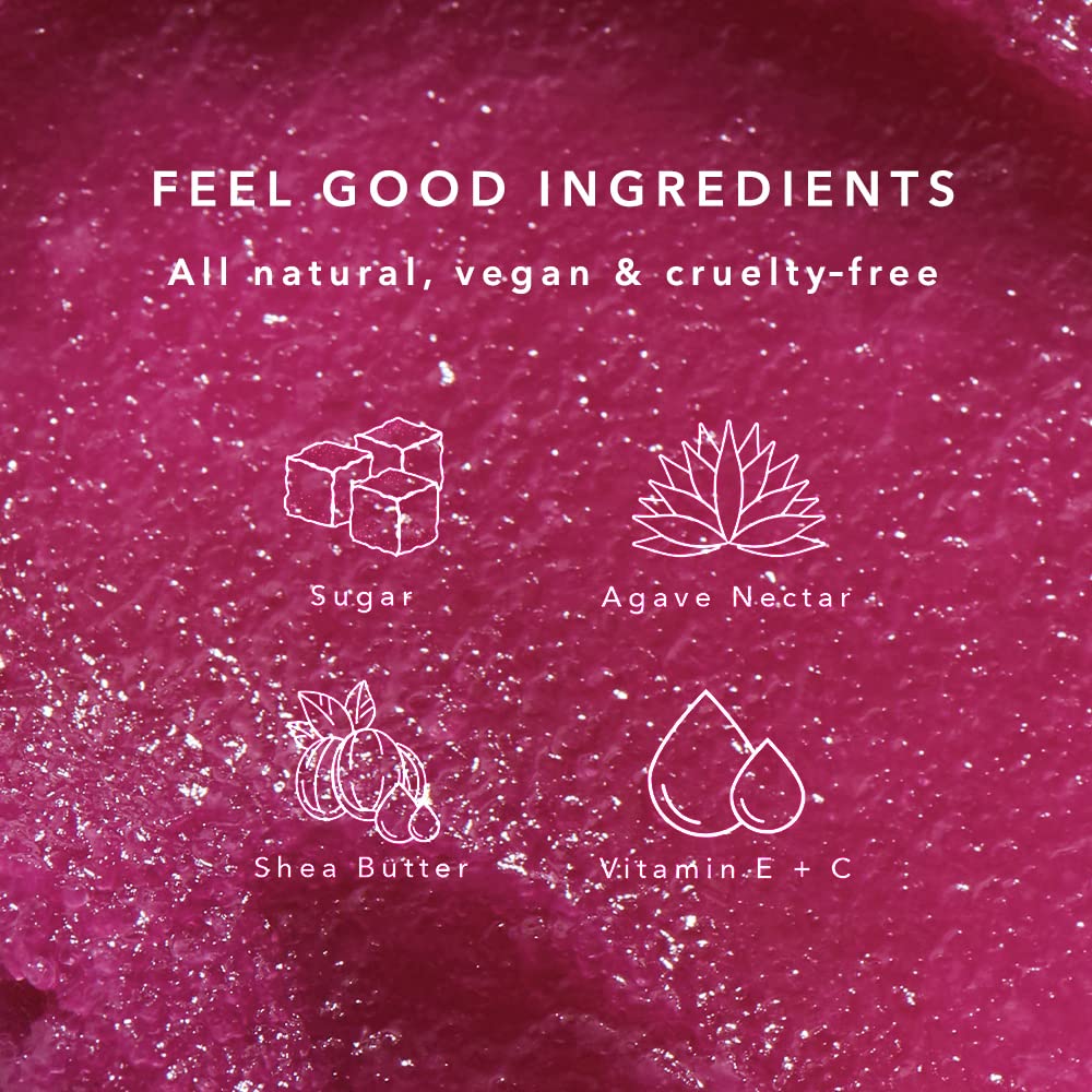 NCLA 100% Natural, Vegan Sugar, Sugar Lip Scrub (Black Cherry)