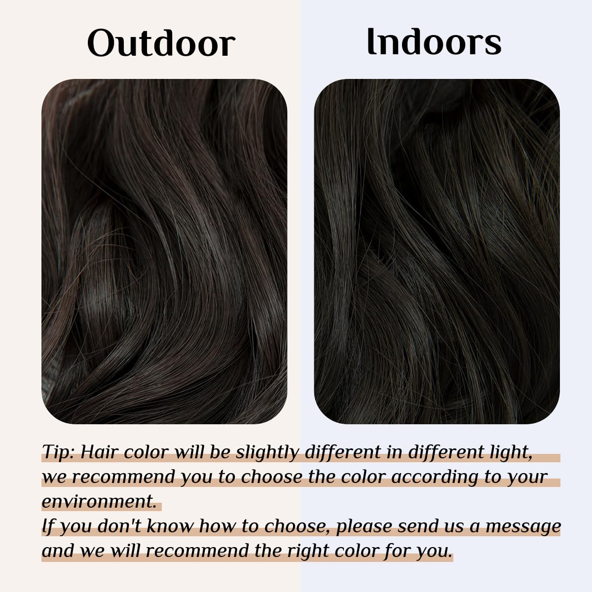 SARLA SARLA Halo Synthetic Hairpieces Flip in Women Hair Extensions Natural Wave Hidden Halo Hair Extensions M01(4# Dark Brown)