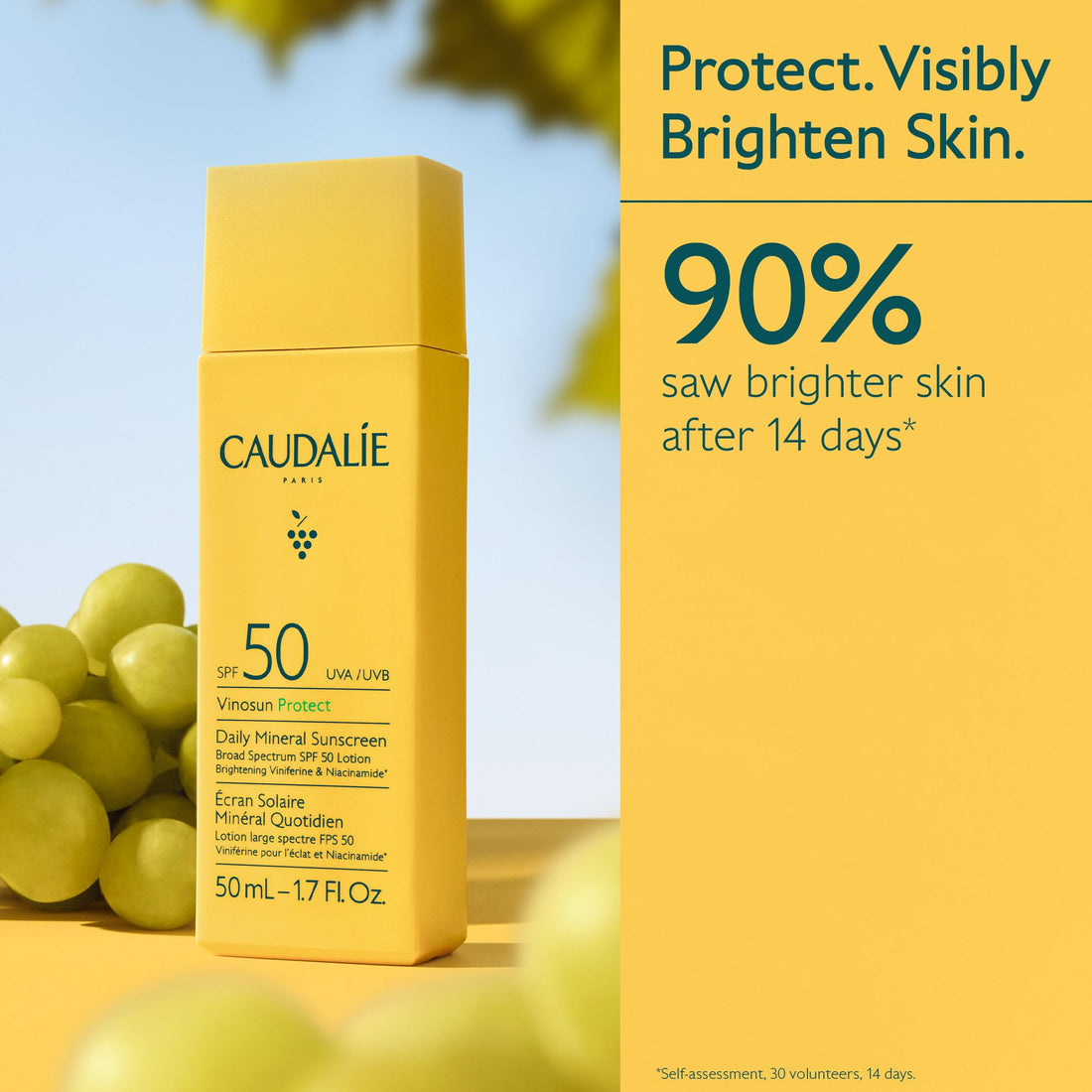 Caudalie Vinosun Daily Mineral Sunscreen SPF50
