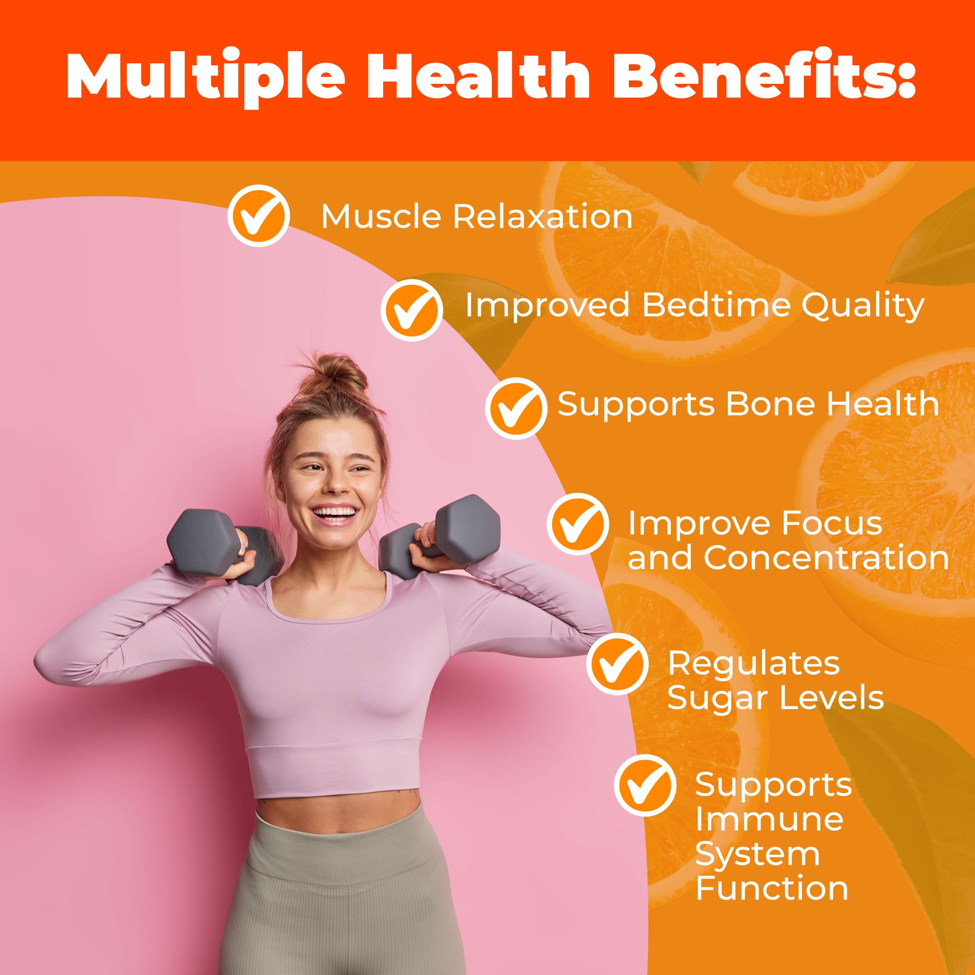 Magnesium Glycinate Gummies for Kids & Adults Women & Men - Sugar Free Gluten Free Non-GMO Vegan Chewable Supplement