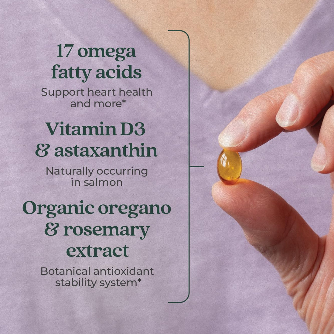 New Chapter Wholemega Fish Oil Supplement - Wild Alaskan Salmon Oil with Omega-3 + Vitamin D3 + Astaxanthin + Sustainably Caught - 180 ct Tiny Caps, 500mg Softgels