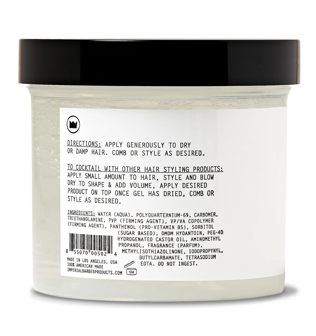 Imperial Barber Grade Products Gel Pomade, 12 oz