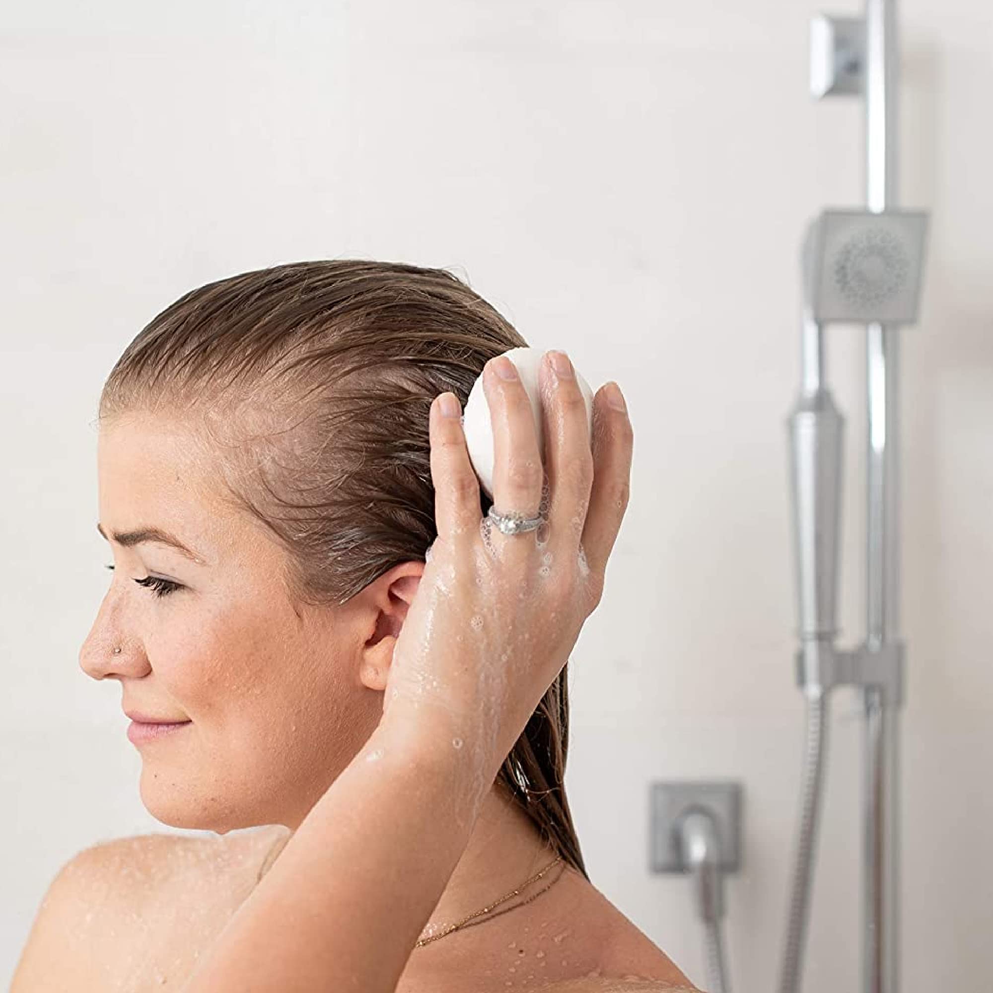 Soapbox Hair Conditioner Bar with Coconut Oil to Moisturize and Nourish Dry Damaged Hair - 2oz Solid Conditioner, Low Plastic, Vegan, Sulfate Free, Paraben Free