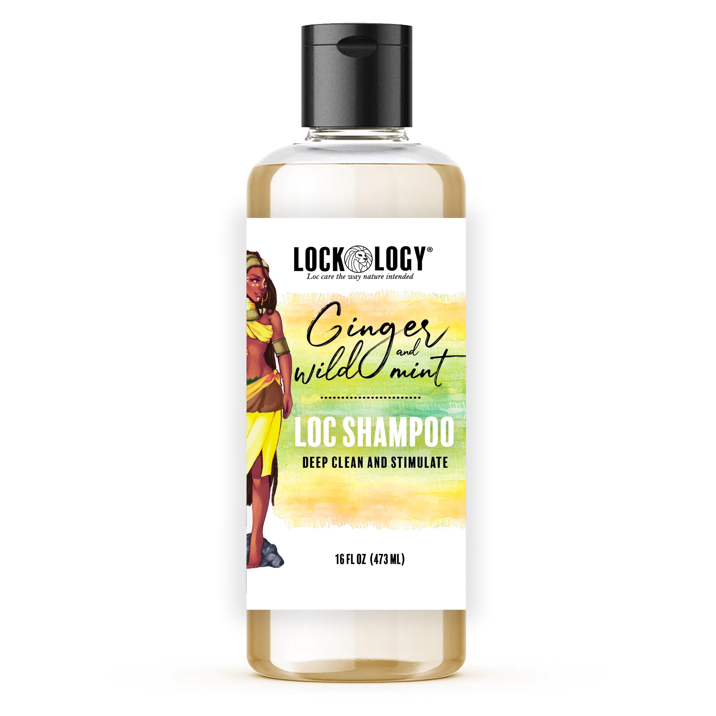 Loc Shampoo, Ginger Mint Shampoo for Dreads and Locs, Dreadlock Hair Products by Lockology