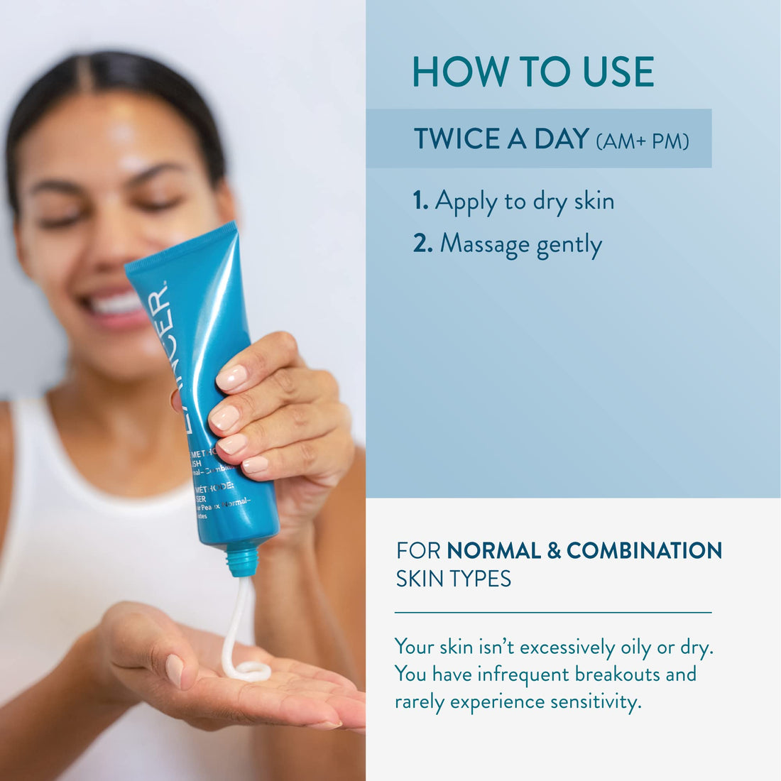 The Method: Polish Normal-Combination Skin, Bonus Size, 8 FL OZ, Dr. Lancer Dermatology Skincare, 6-Month Supply, For Daily Use, Exfoliate Dead Skin Cells, 3-Step Routine