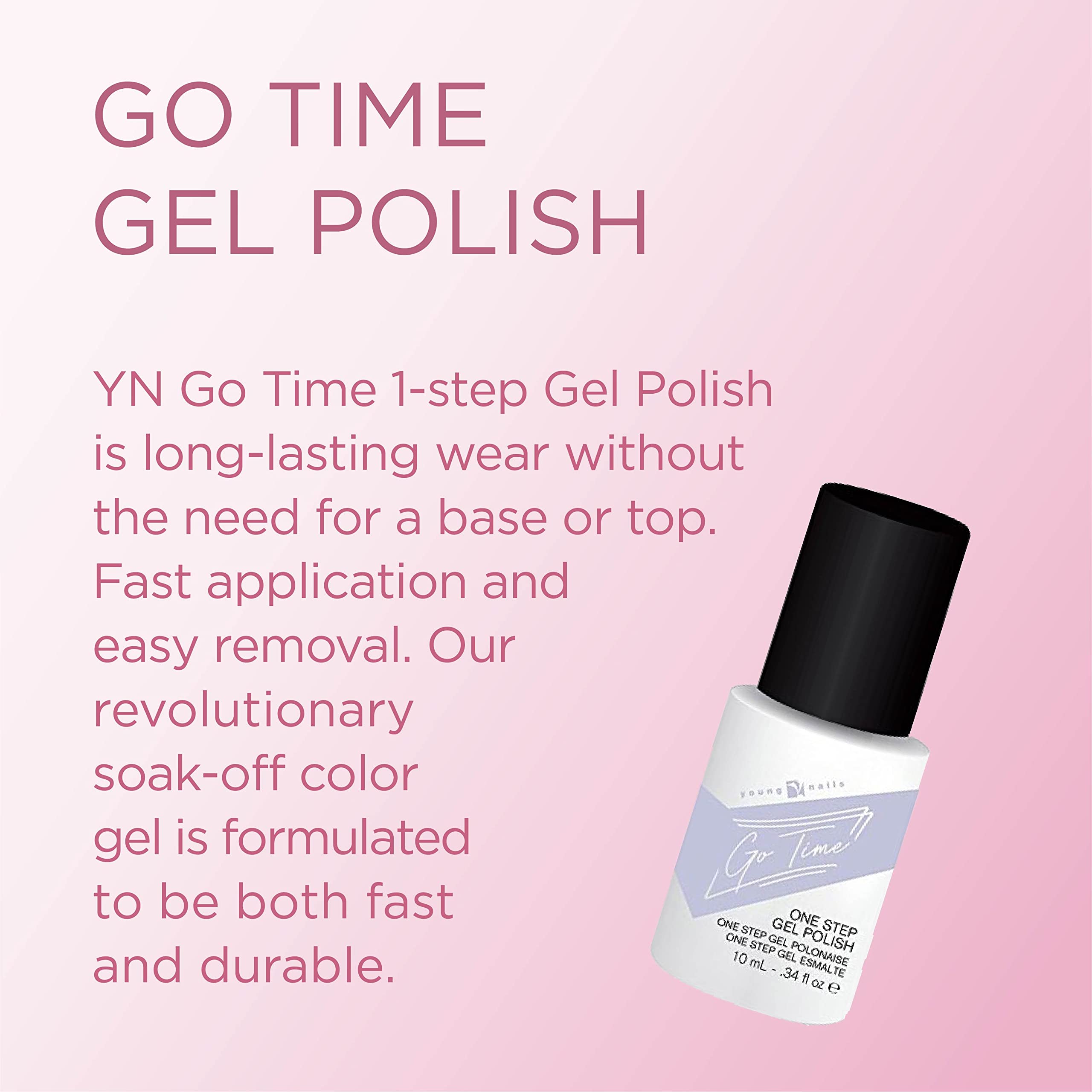 Anywhere But Here, 0.34 Ounce: Young Nails Go Time Gel Polish, Anywhere But Here, 0.34 Ounce