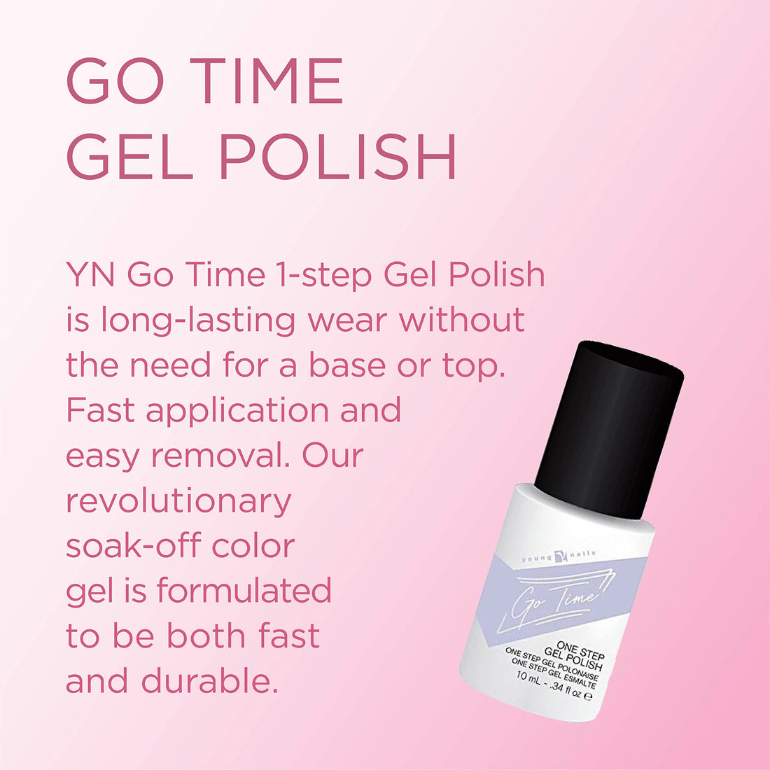 Anywhere But Here, 0.34 Ounce: Young Nails Go Time Gel Polish, Anywhere But Here, 0.34 Ounce