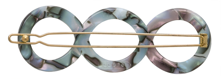 South Sea: France Luxe Triple Circle Tige Boule Barrette - South Sea