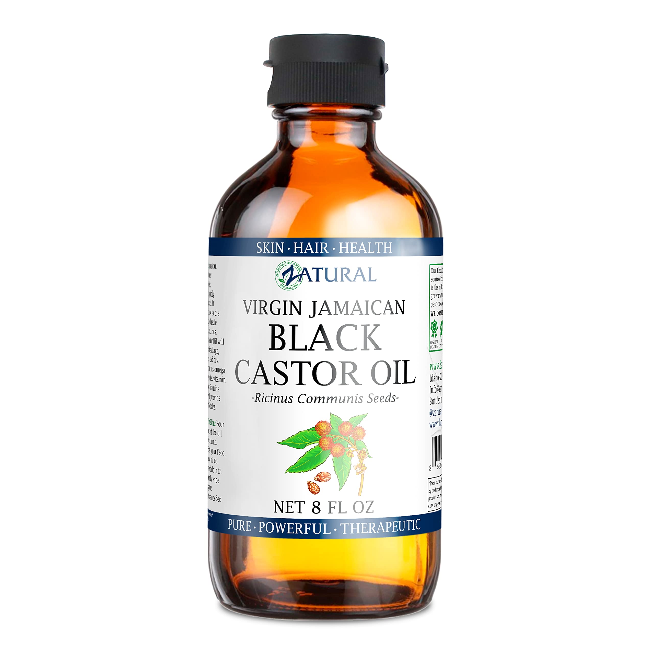 Black Castor Oil_100% Pure Tropic Jamaican Black Castor Oil (8 Ounce)