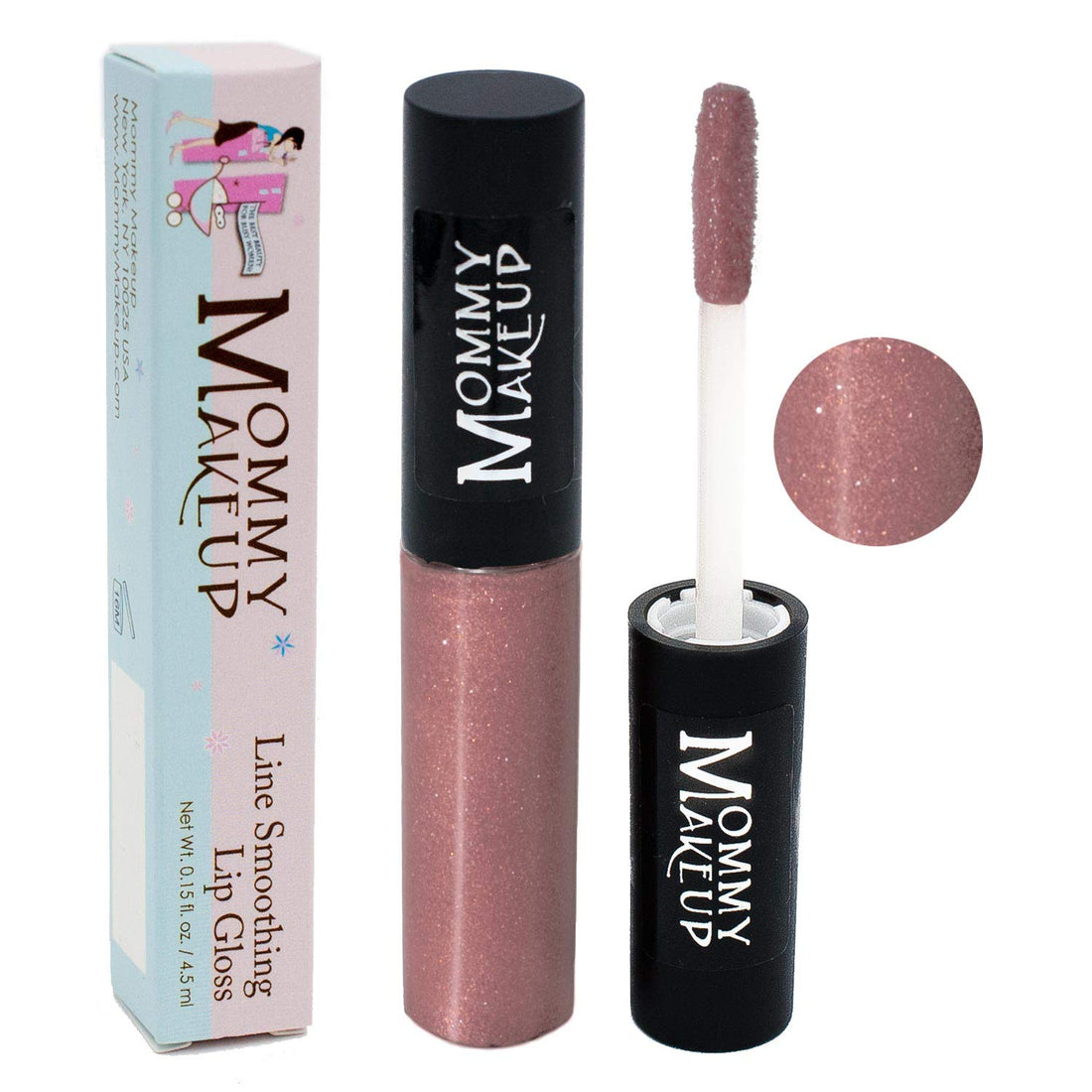 Line Smoothing Lip Gloss - Long lasting, Paraben-free, with Brown Algae and Golden Seaweed, Clinically Tested - [Model Mauve]