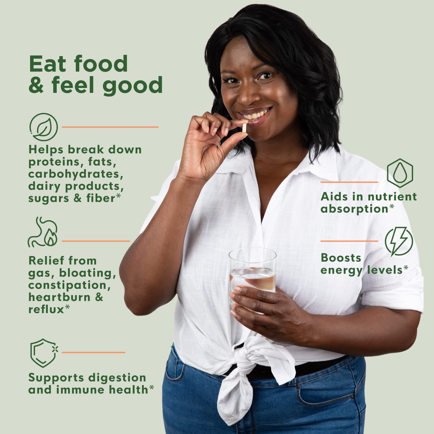 Naturenetics DigestWise Digestive Enzymes - 10 Powerful Vegan Enzymes to Support Digestion, Gas, Bloating & Constipation Relief - Keto Friendly - Lab Tested - 90 Capsules (1)