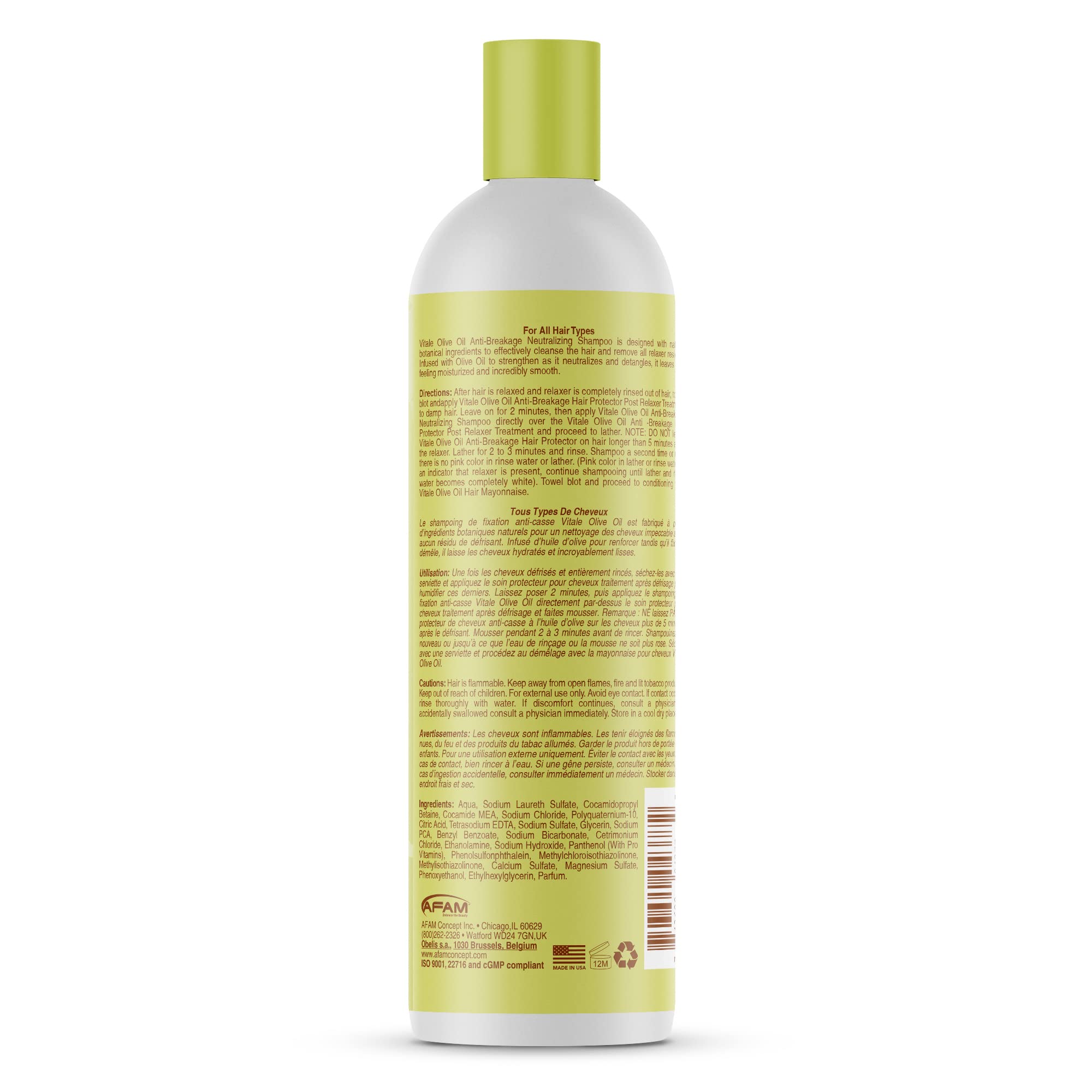 Vitale Olive Oil Anti- Breakage Neutralizing Shampoo 16 oz. by VITALE