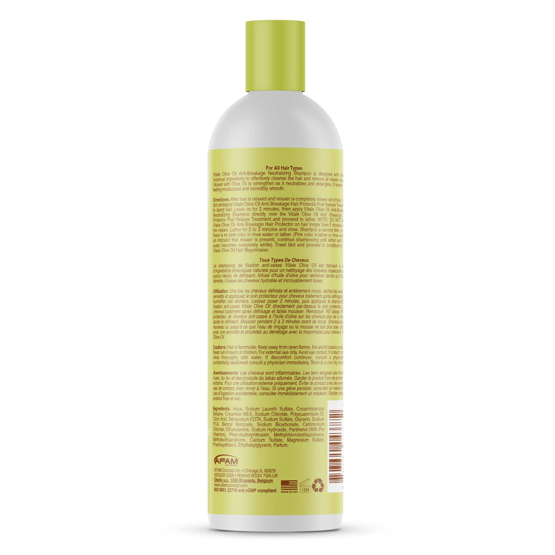 Vitale Olive Oil Anti- Breakage Neutralizing Shampoo 16 oz. by VITALE