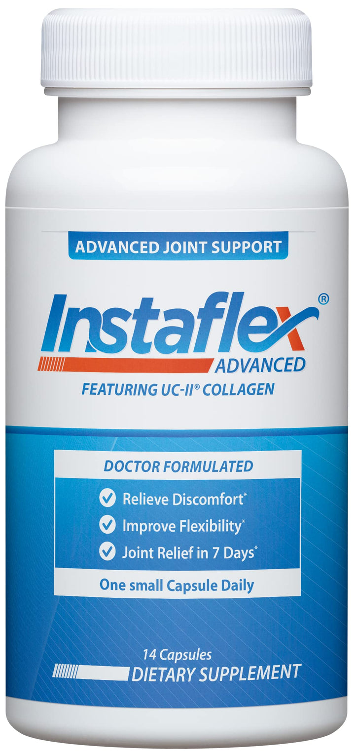 Instaflex Advanced Joint Support - Doctor Formulated Joint Relief Supplement, Featuring Collagen & 5 Other Joint Discomfort Fighting Ingredients - 14 Count