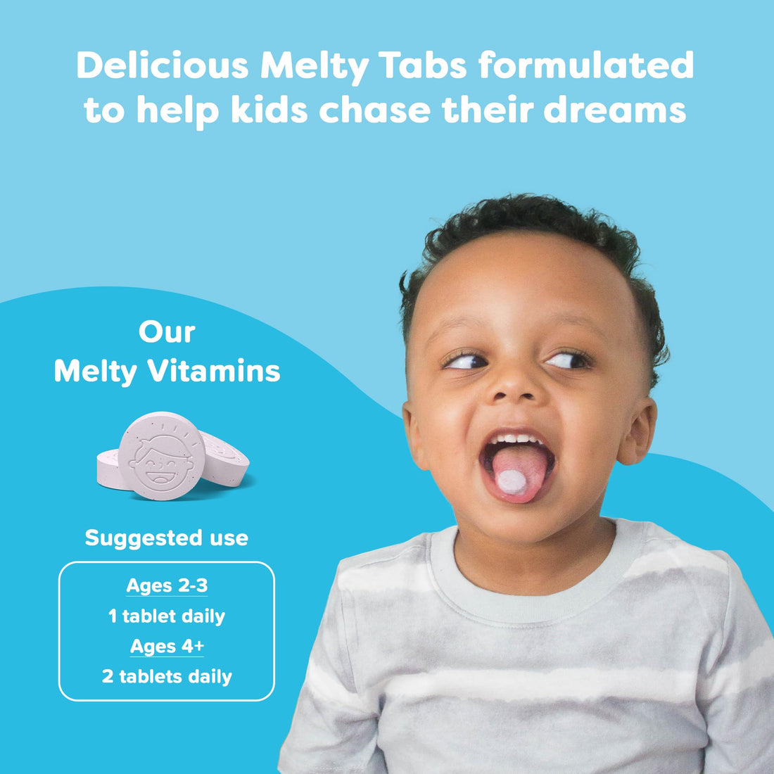 Renzo's Kids Probiotic - Dissolvable Probiotics for Digestive Health & Immune Support - 60 Cherry-Flavored Melty Tabs