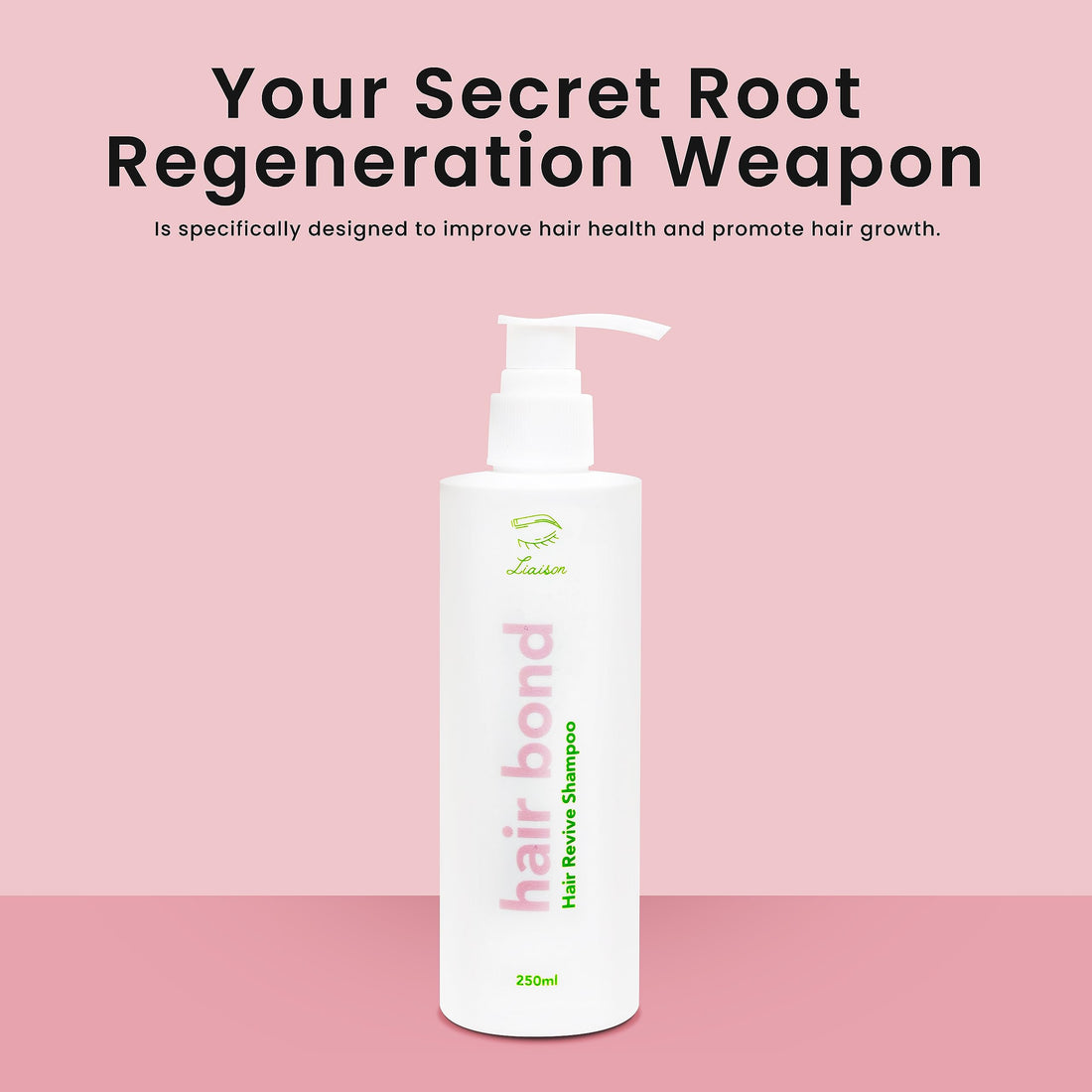 Liaison Hair Bond Shampoo for Women with Sea Buckthorn, Olive & Peppermint Oil - Promotes Strong, Thicker and Healthier Hair Growth - Nourishing and Hydrating (1 Pack)