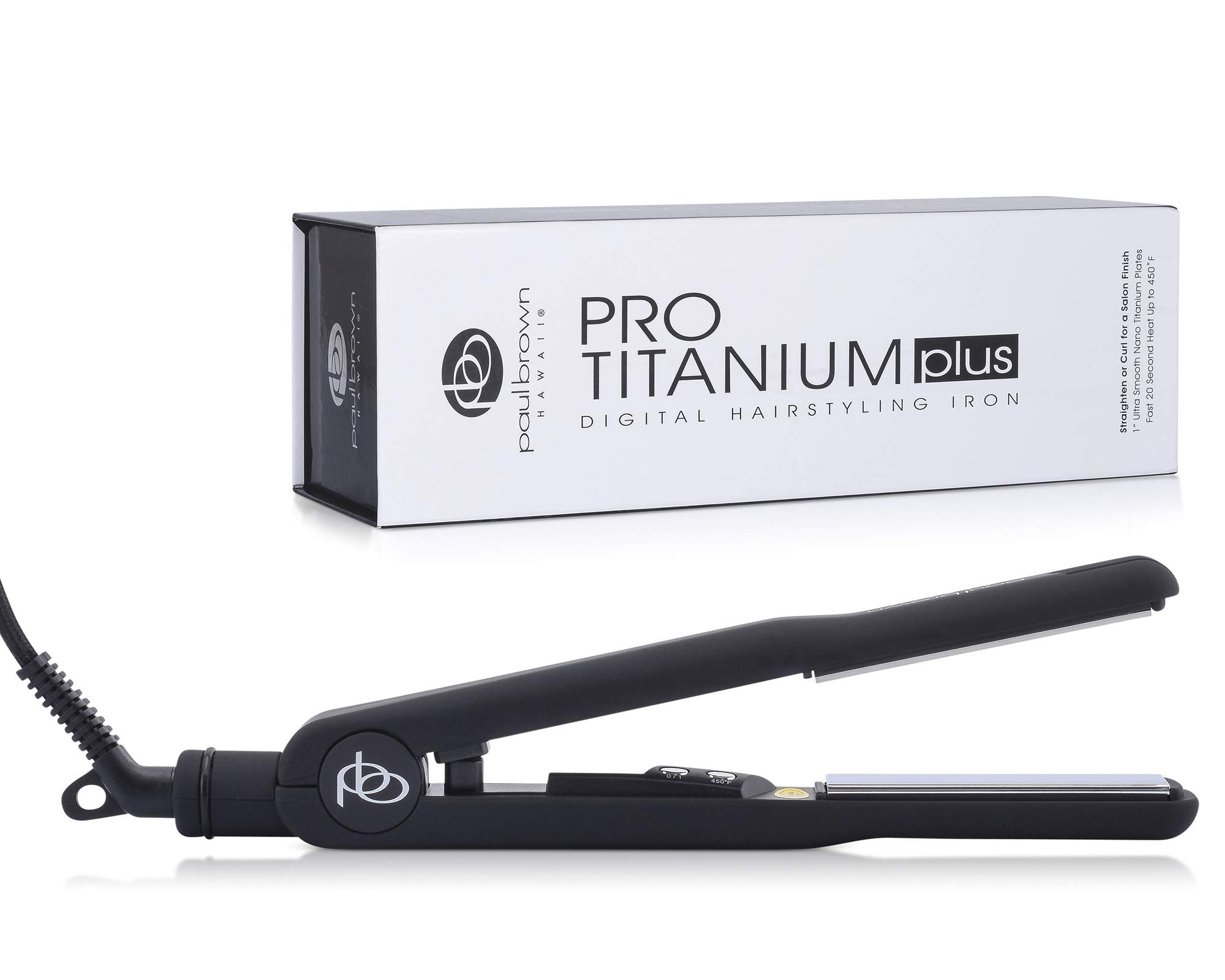 Paul Brown Hawaii Pro Titanium Plus Digital Hairstyling Iron, 1 Inch