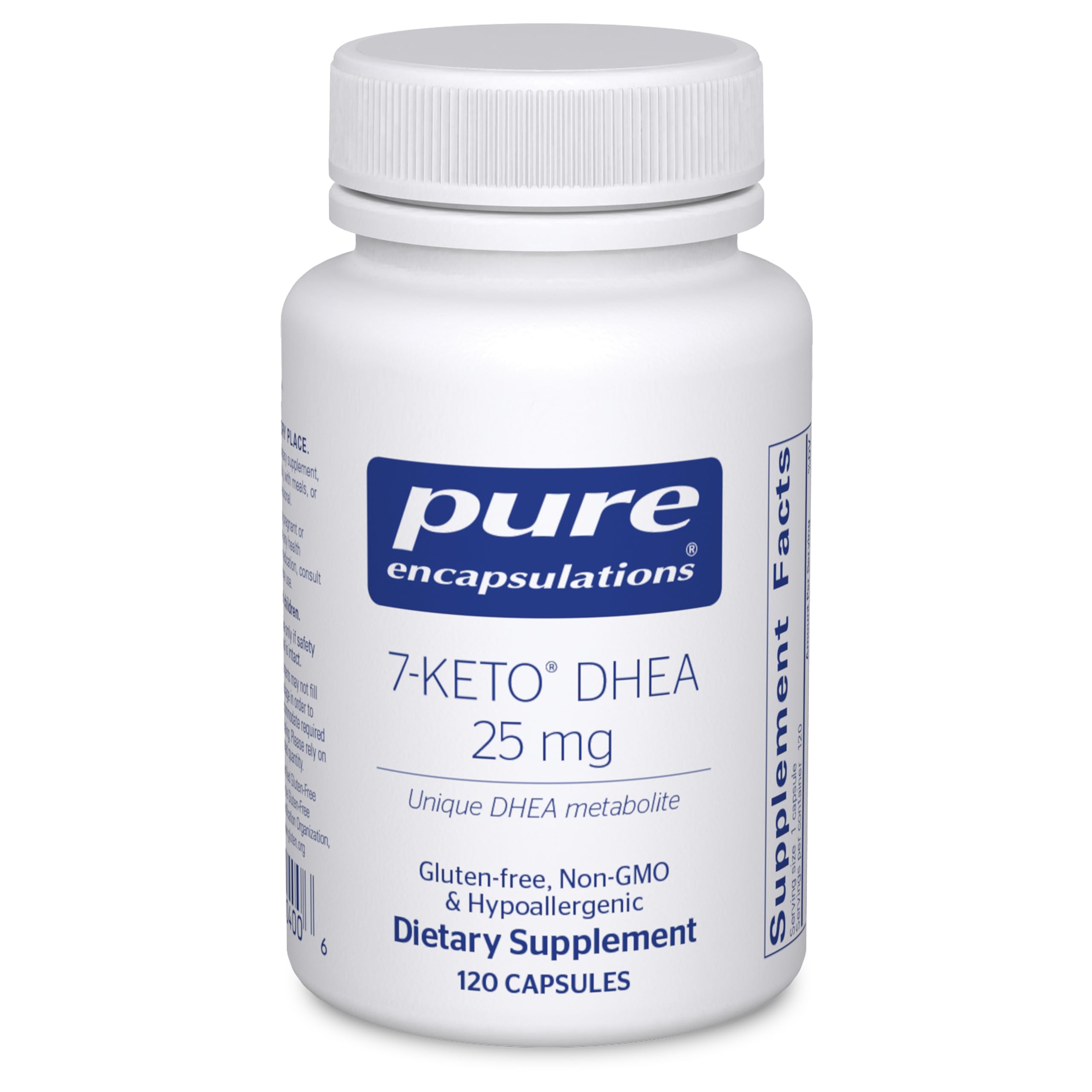 Pure Encapsulations 7-Keto DHEA 25 mg | Unique DHEA Metabolite Supplement to Support Thermogenesis* | 120 Capsules