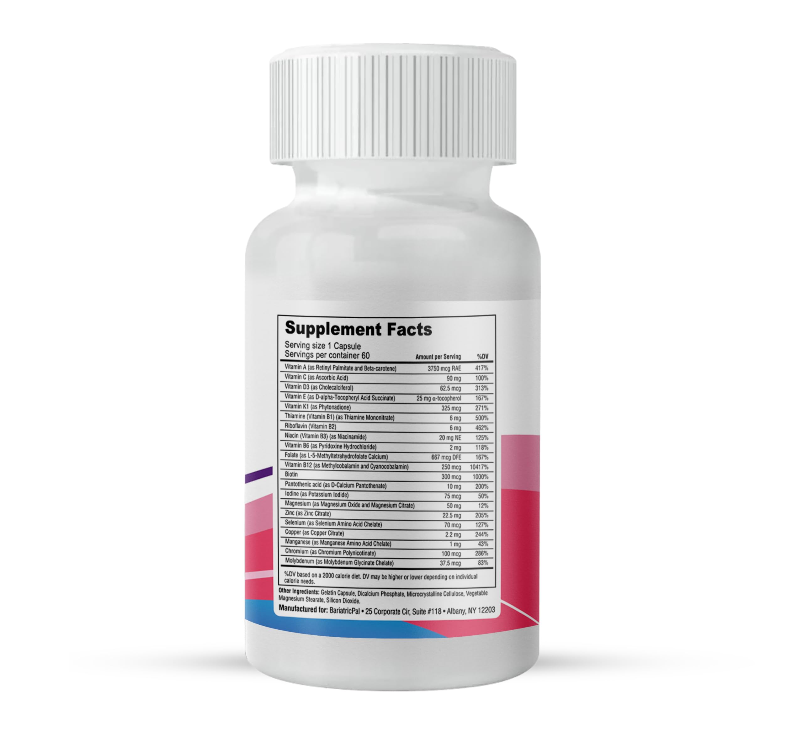 BariatricPal Multi-ADEK Bariatric Multivitamin Capsules (60 Count)