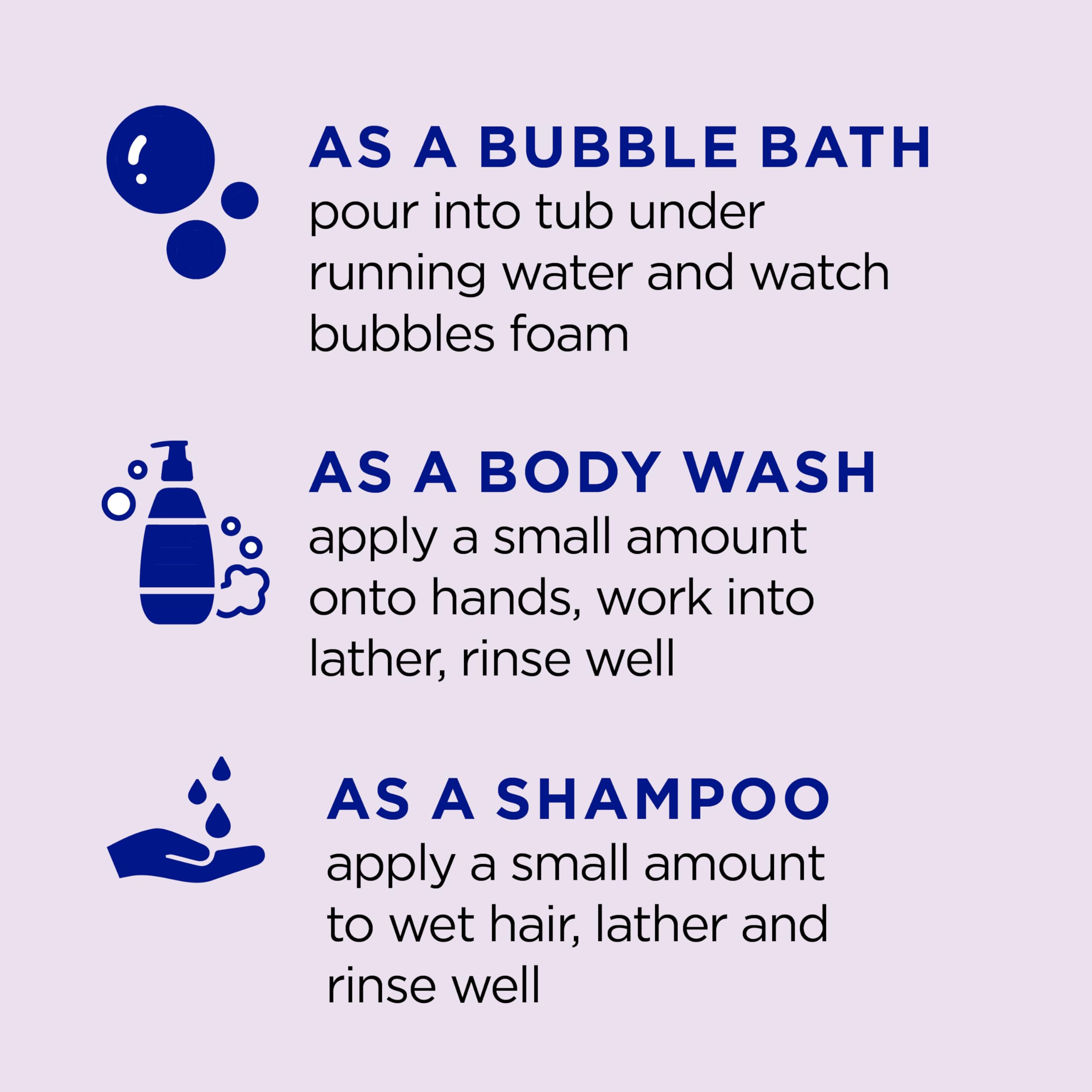 Dr Teal's Kids 3-in-1 Sleep Bath: Bubble Bath, Body Wash & Shampoo with Melatonin & Essential Oil, 20 fl oz (Pack of 3)