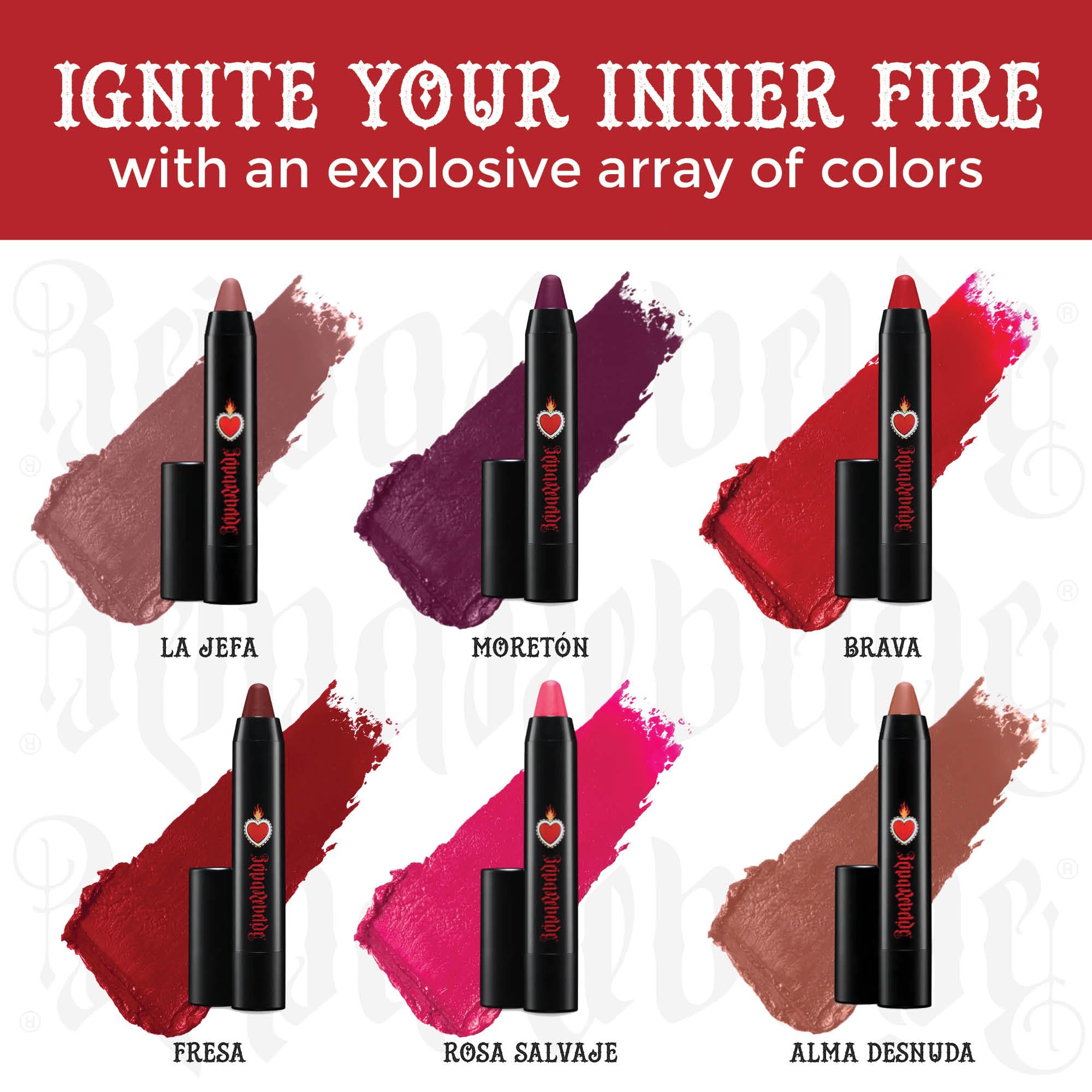 Reina Rebelde Bold Lip Color Stick Fresa