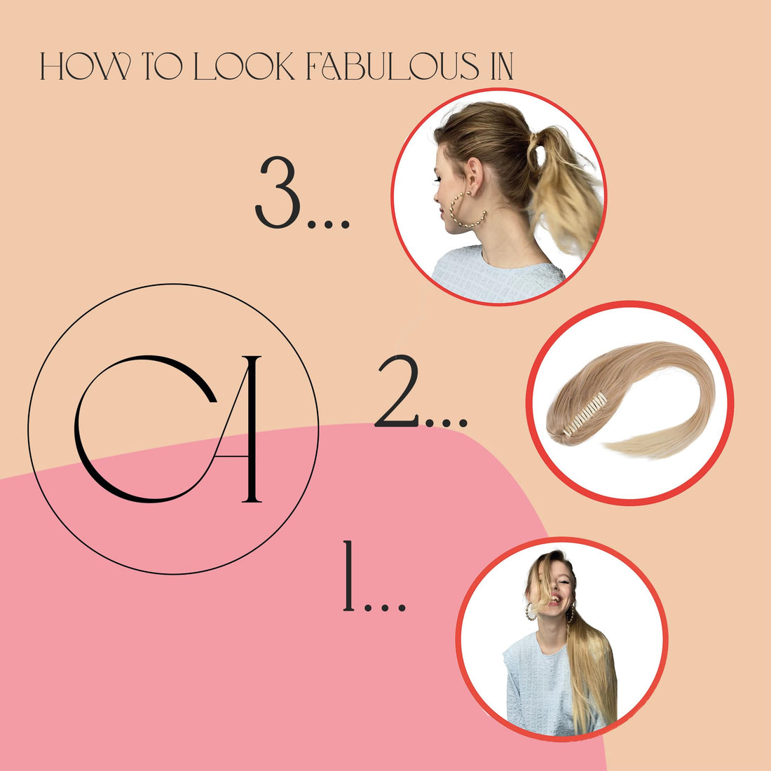 27 (70cm) Ombré black brown # 1BT27 H115 : PRETTYSHOP 27 Hairpiece Ponytail Ombré Two-Tone Clip on Extension Long hair smooth Heat-Resisting H115