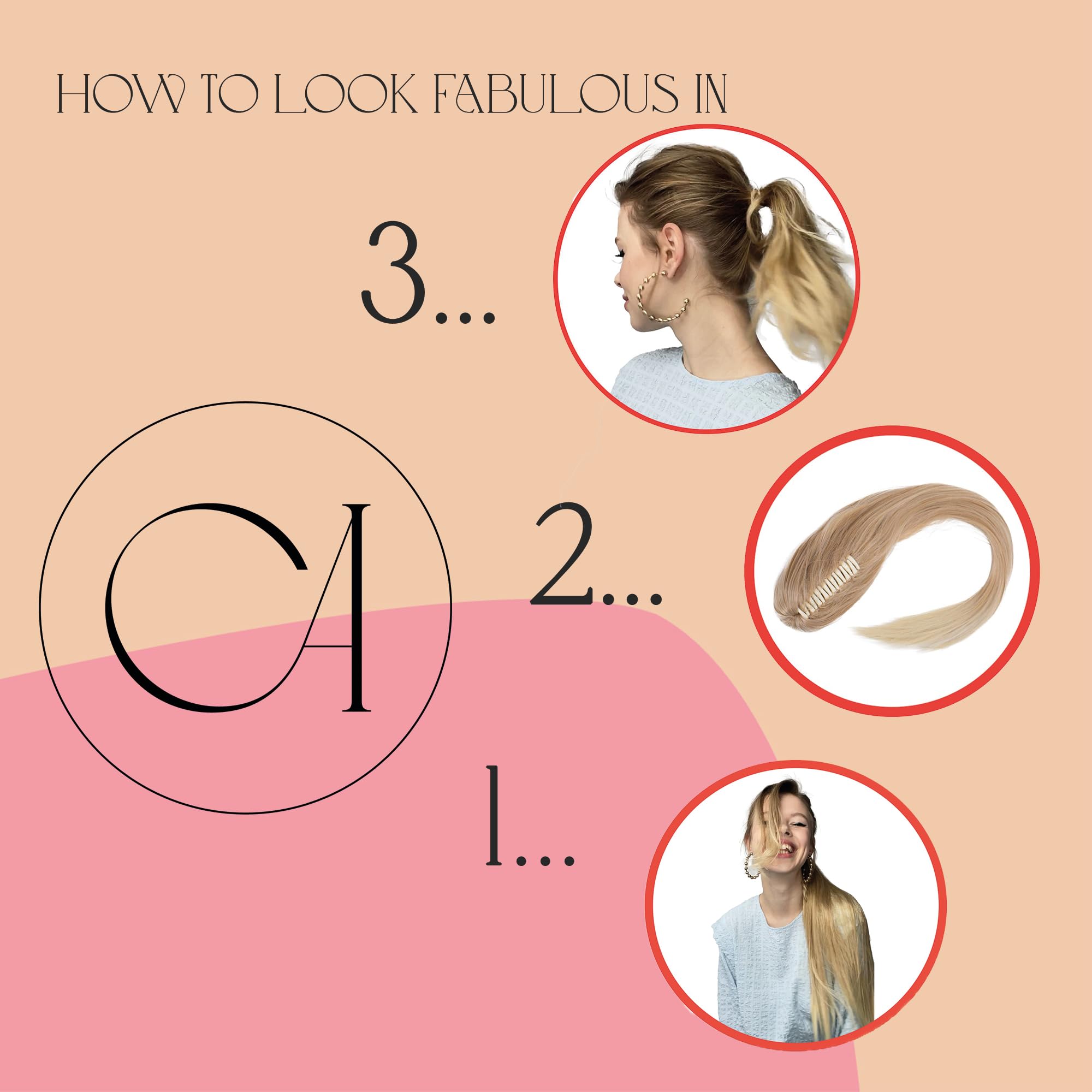 Prettyshop Hairpiece-Ponytail 27 Dark Brown # 2 H170: Prettyshop Hairpiece Ponytail Clip On Extension Long Hair Smooth Heat-Resisting 27 Dark Brown # 2 H170