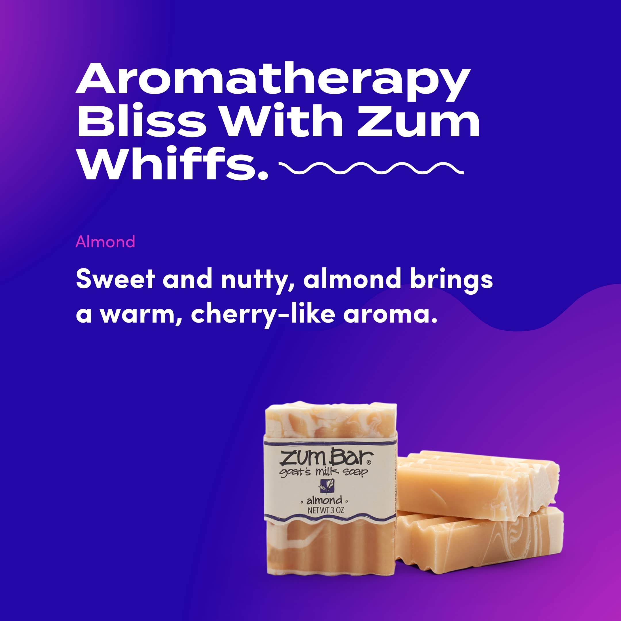 Indigo Wild: Zum Bar Goat's Milk Soap Bar, Almond 3 oz (3 pack)