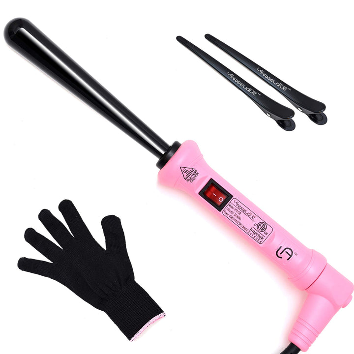 Le Angelique Tapered Curling Iron, Pink, 13-25mm