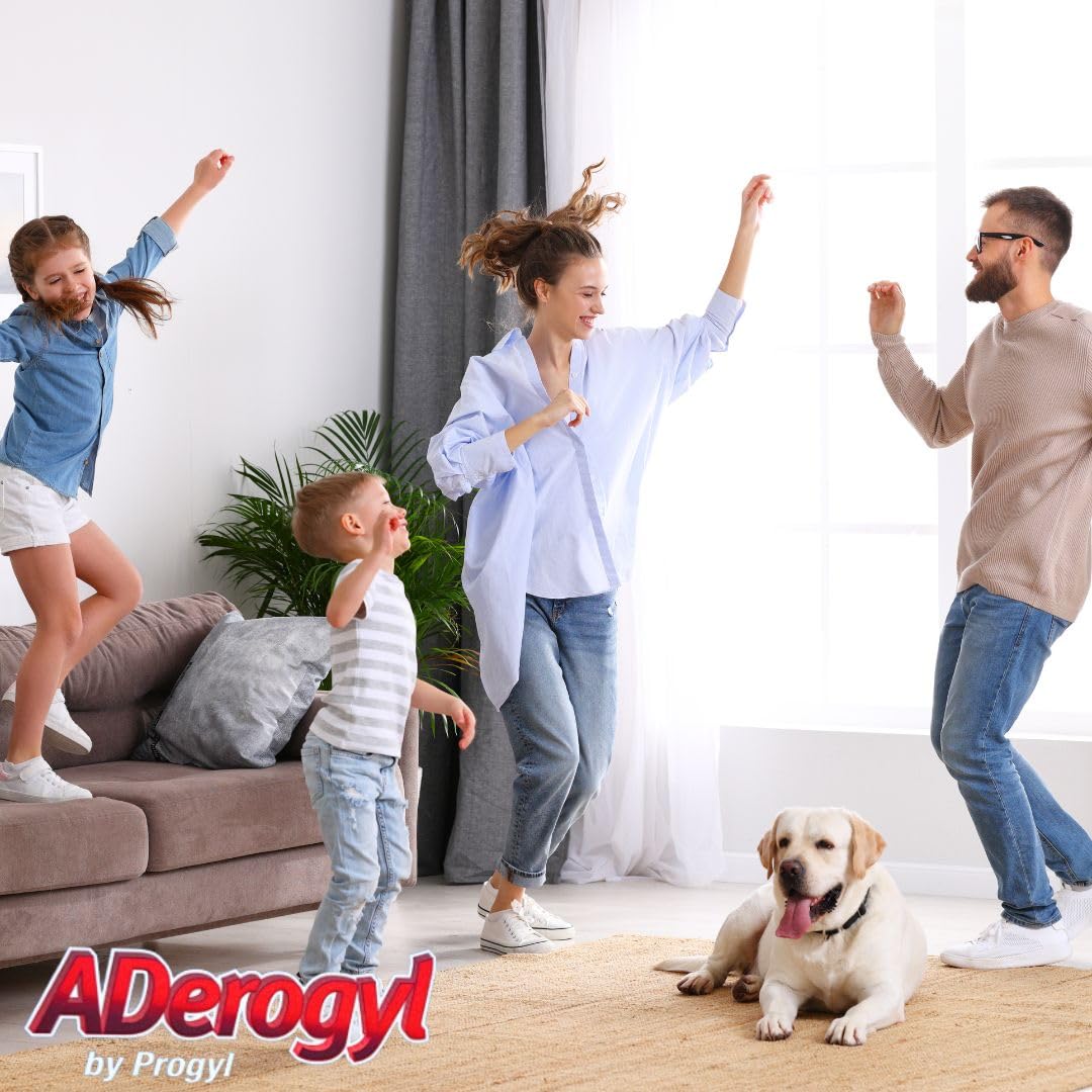 Aderogyl Oral Vitamins with A, C, D, E, Zinc, Bee Honey, Propolis, and Botanical Extracts - Natural Orange Flavor - 5 Ampoules (0.85 fl oz / 25 ml) Immune Support