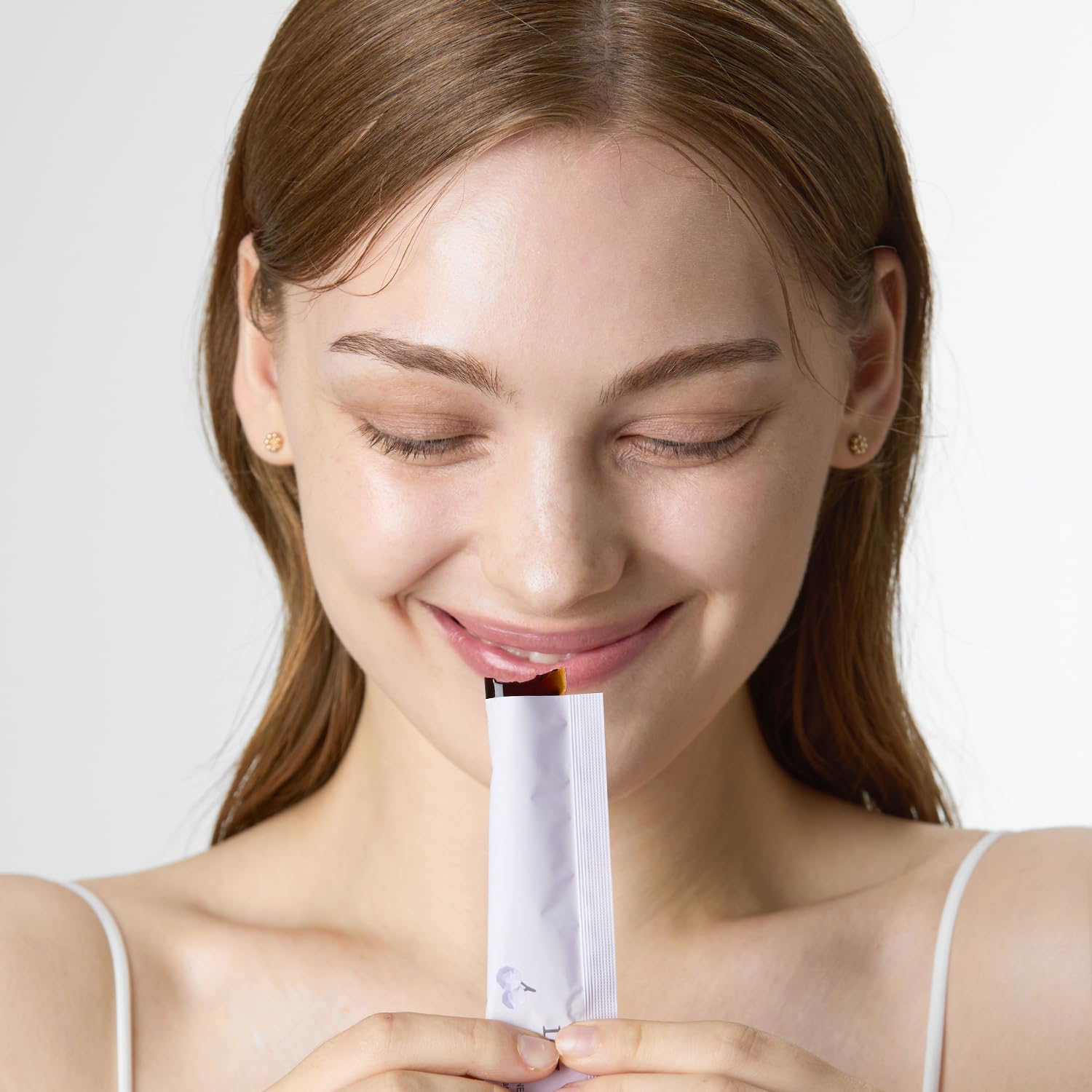 107 ARONIA Vinegar Low Molecular Collagen Jelly Stick l Vitamin, Collagen, Hyaluronic Acids, Elastin, Probiotic l Korean Beauty Collagen l Inner Beauty Collagen Sticks (20g x 14 Pouches)