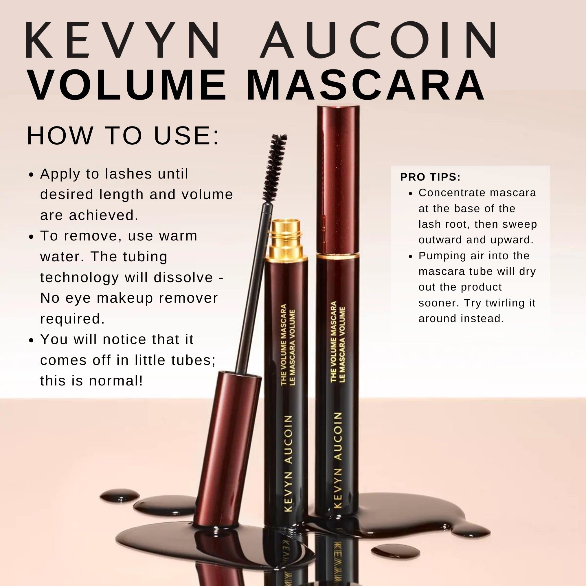 Kevyn Aucoin - The Volume Mascara - Rich Pitch Black Voluminous Mascara. 0.18 oz