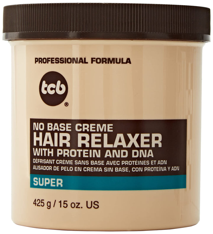 TCB No Base Creme Hair Relaxer with Protein and DNA Super 15.oz by Tcb