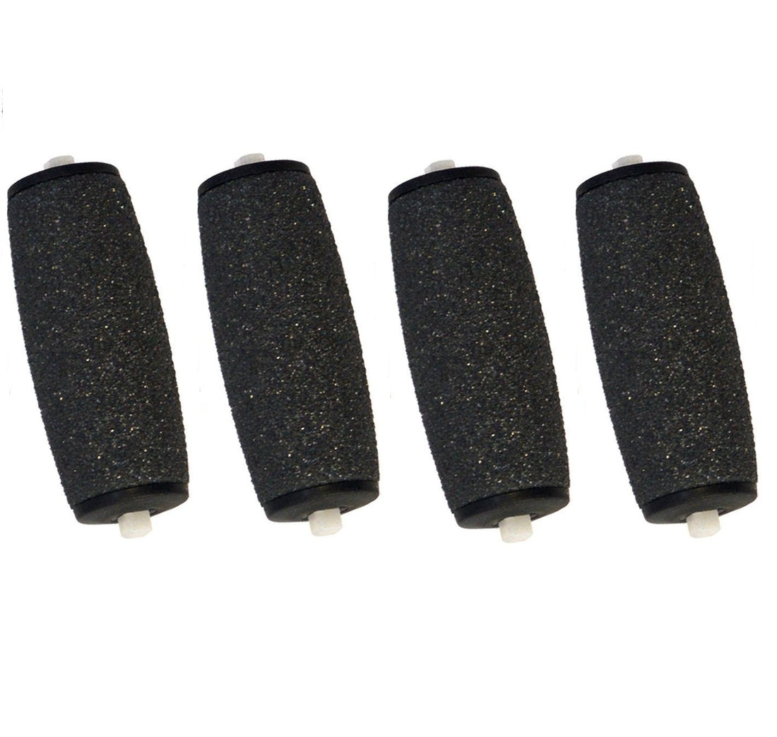 Pedi Solutions Rollers Refill Heads Extra Coarse Compatible with Pedi Perfect Foot Files Electronic Pedicure and Scholl Velvet Smooth Express Pedi (4 Pack)