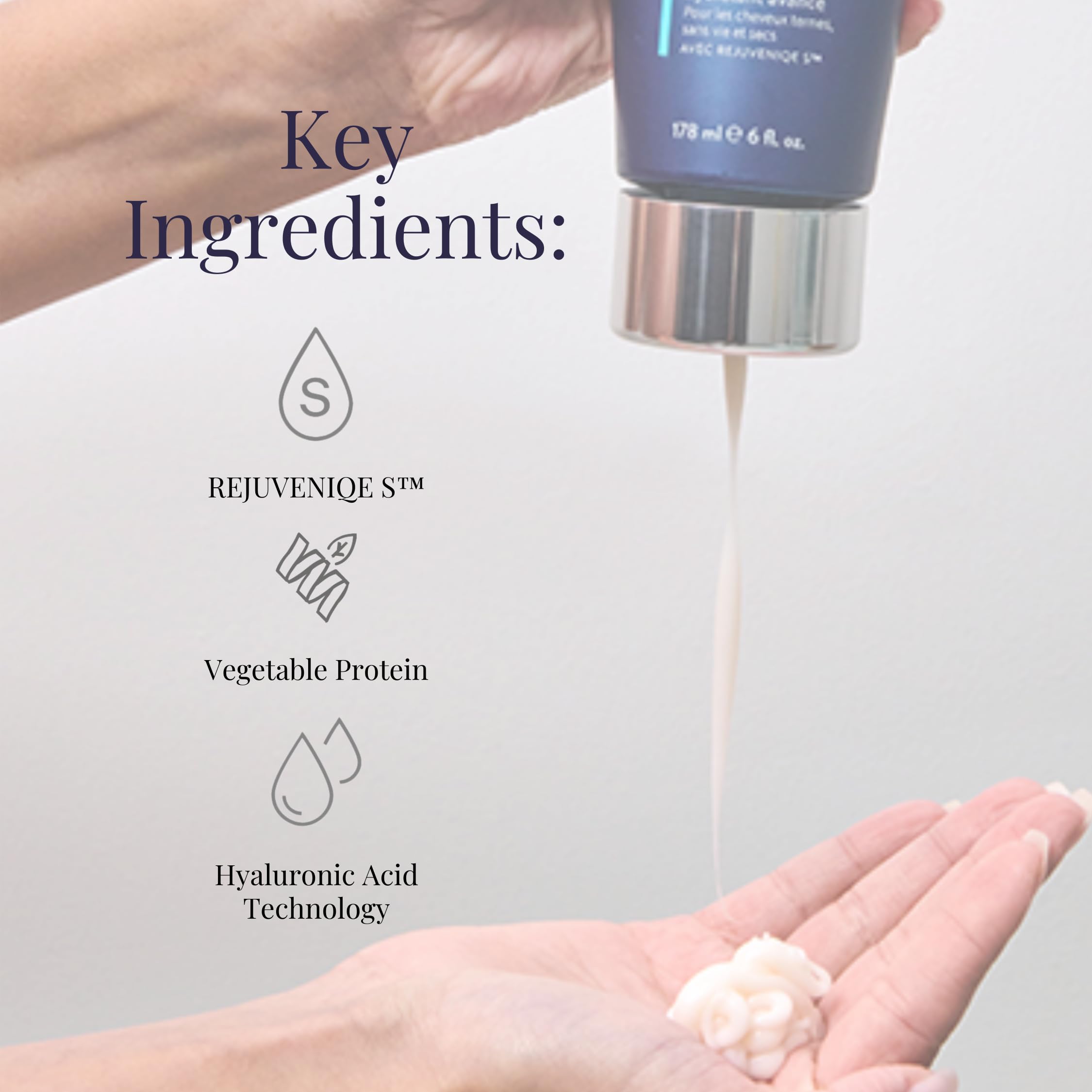 MONAT Advanced Hydrating Conditioner - Lightweight, Hyaluronic Acid-Infused Moisturizer for Fine to Medium Hair, Color-Safe, 178ml (6 fl. oz.)