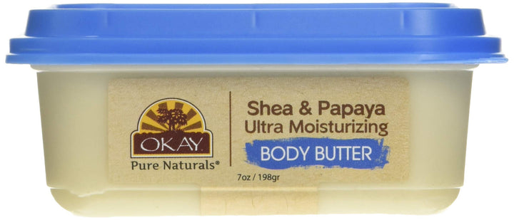 OKAY Shea & Papaya Ultra Moisturizing Body Butter, 8 Ounce